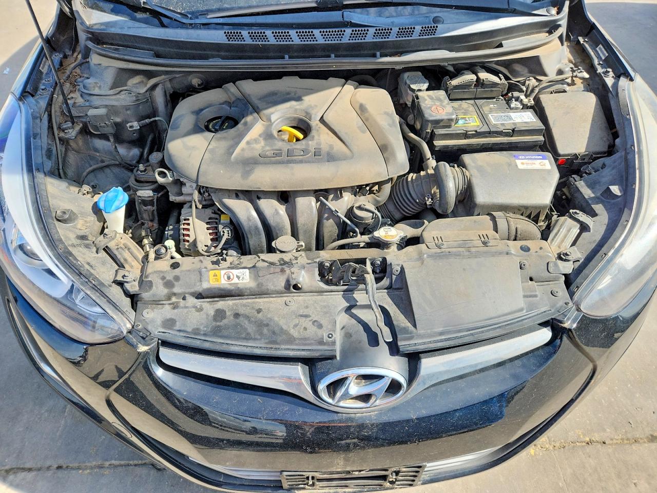 2015 Hyundai Elantra Sport Черный vin: KMHDH4AH9FU228940