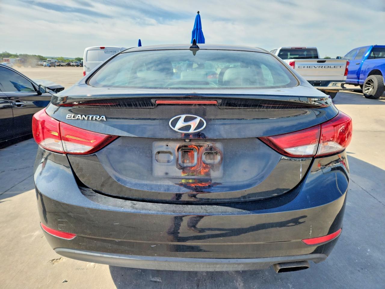 2015 Hyundai Elantra Sport Черный vin: KMHDH4AH9FU228940