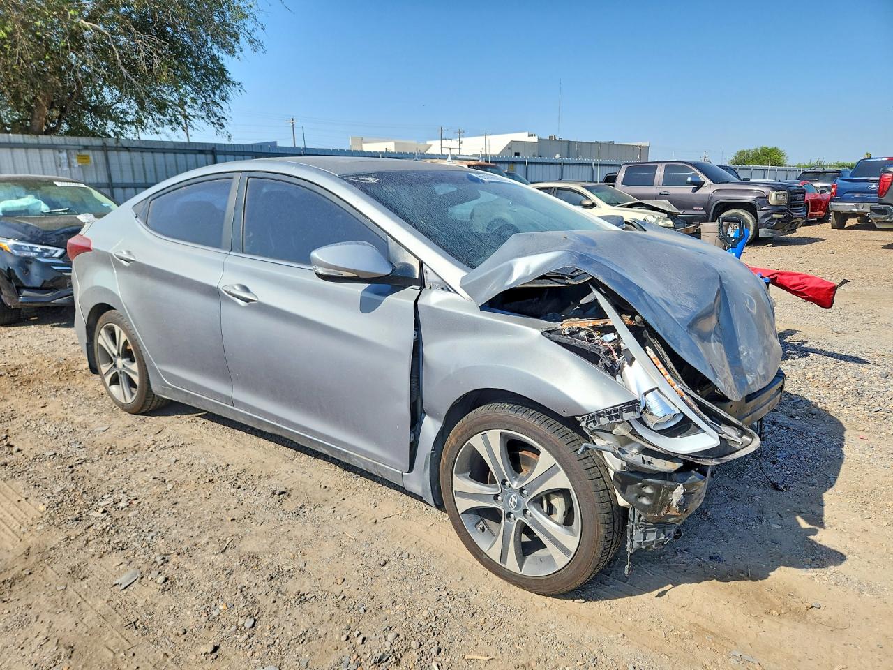2015 Hyundai Elantra Sport Gray vin: KMHDH4AH9FU233054