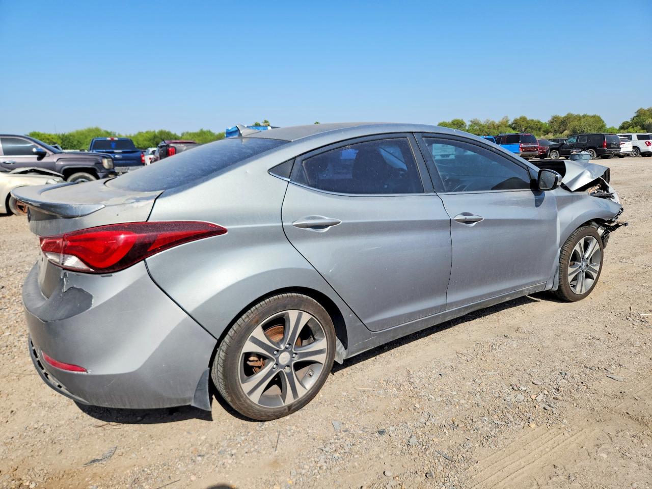 2015 Hyundai Elantra Sport Gray vin: KMHDH4AH9FU233054