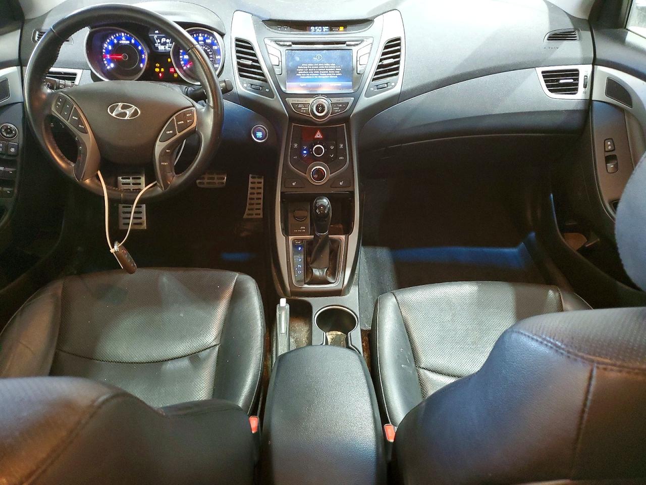 2015 Hyundai Elantra Sport White vin: KMHDH4AH9FU233233
