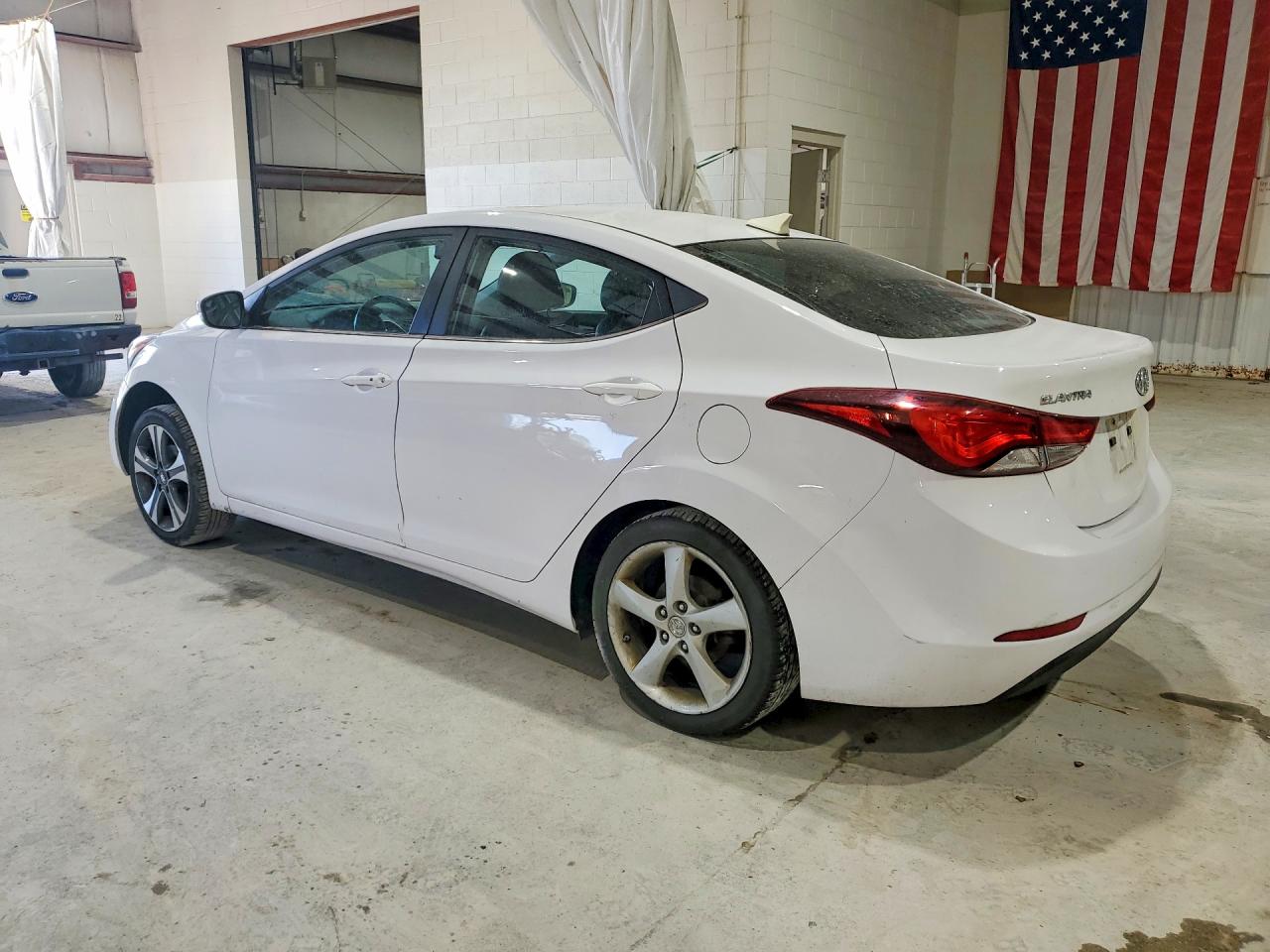 2015 Hyundai Elantra Sport White vin: KMHDH4AH9FU233233