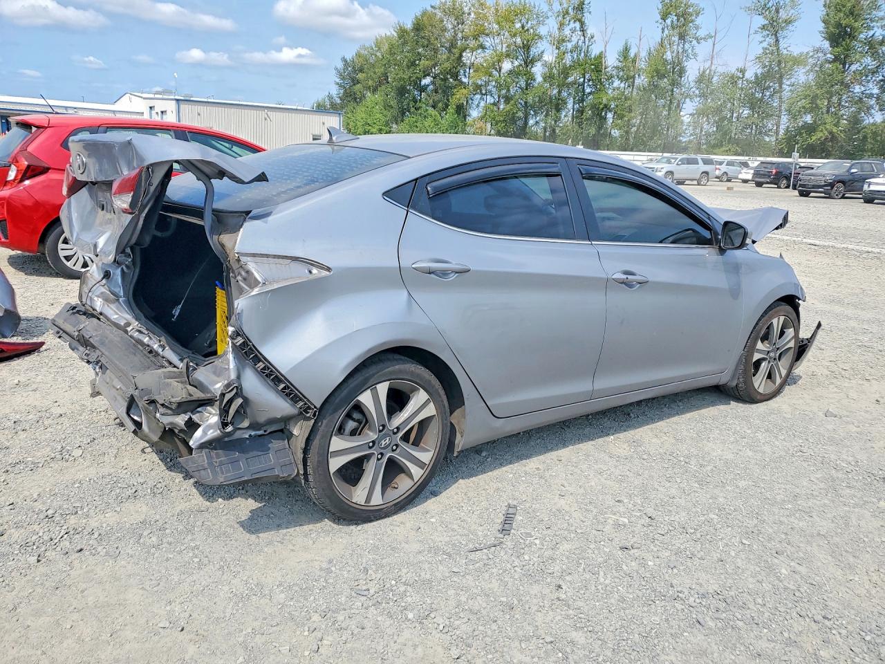 2015 Hyundai Elantra Sport Gray vin: KMHDH4AH9FU234656