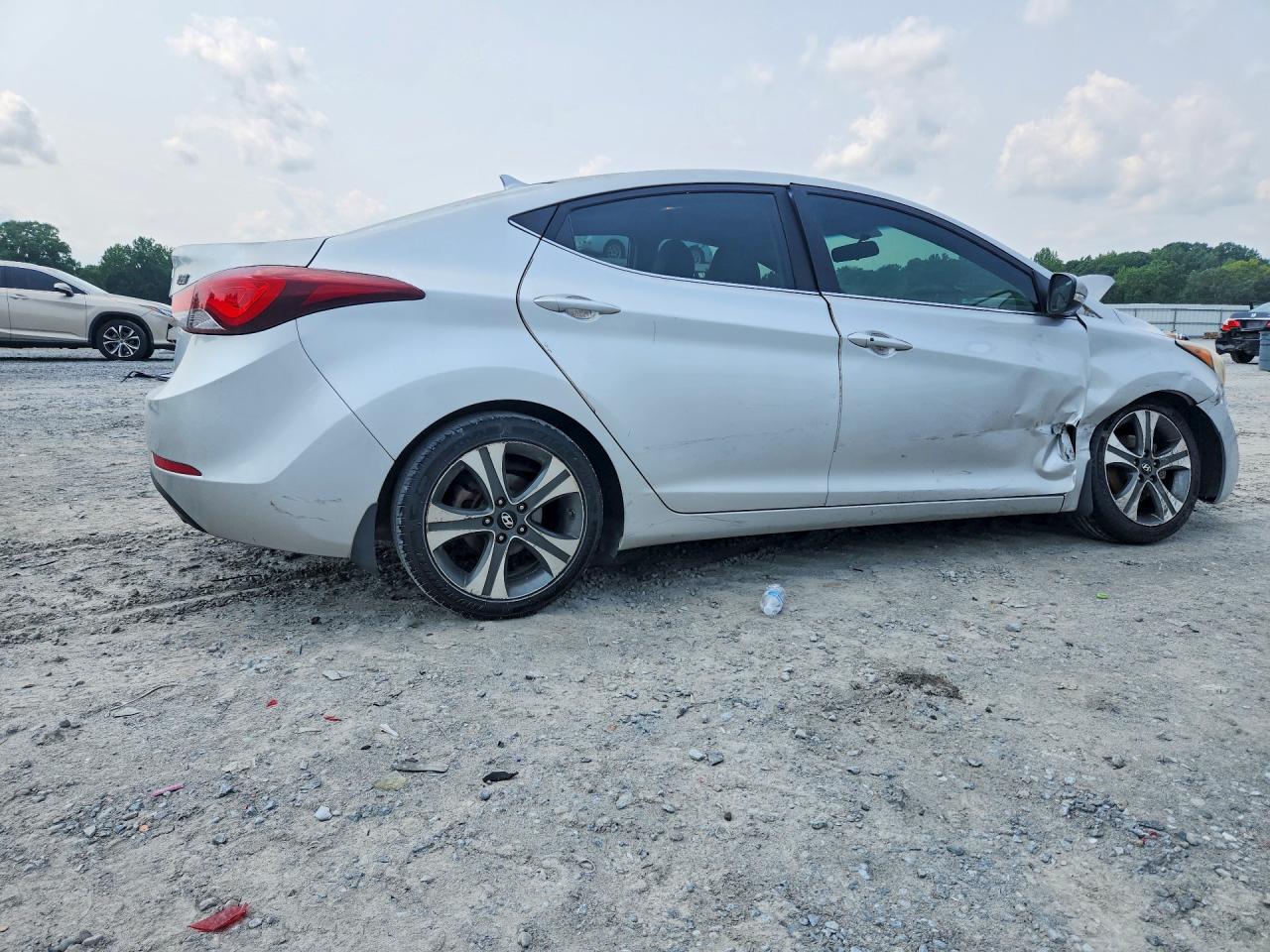 2015 Hyundai Elantra Gls(middle) Silver vin: KMHDH4AH9FU358295