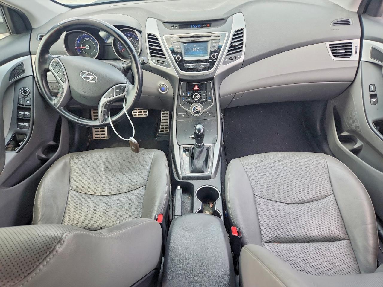 2015 Hyundai Elantra Gls(middle) Silver vin: KMHDH4AH9FU358295