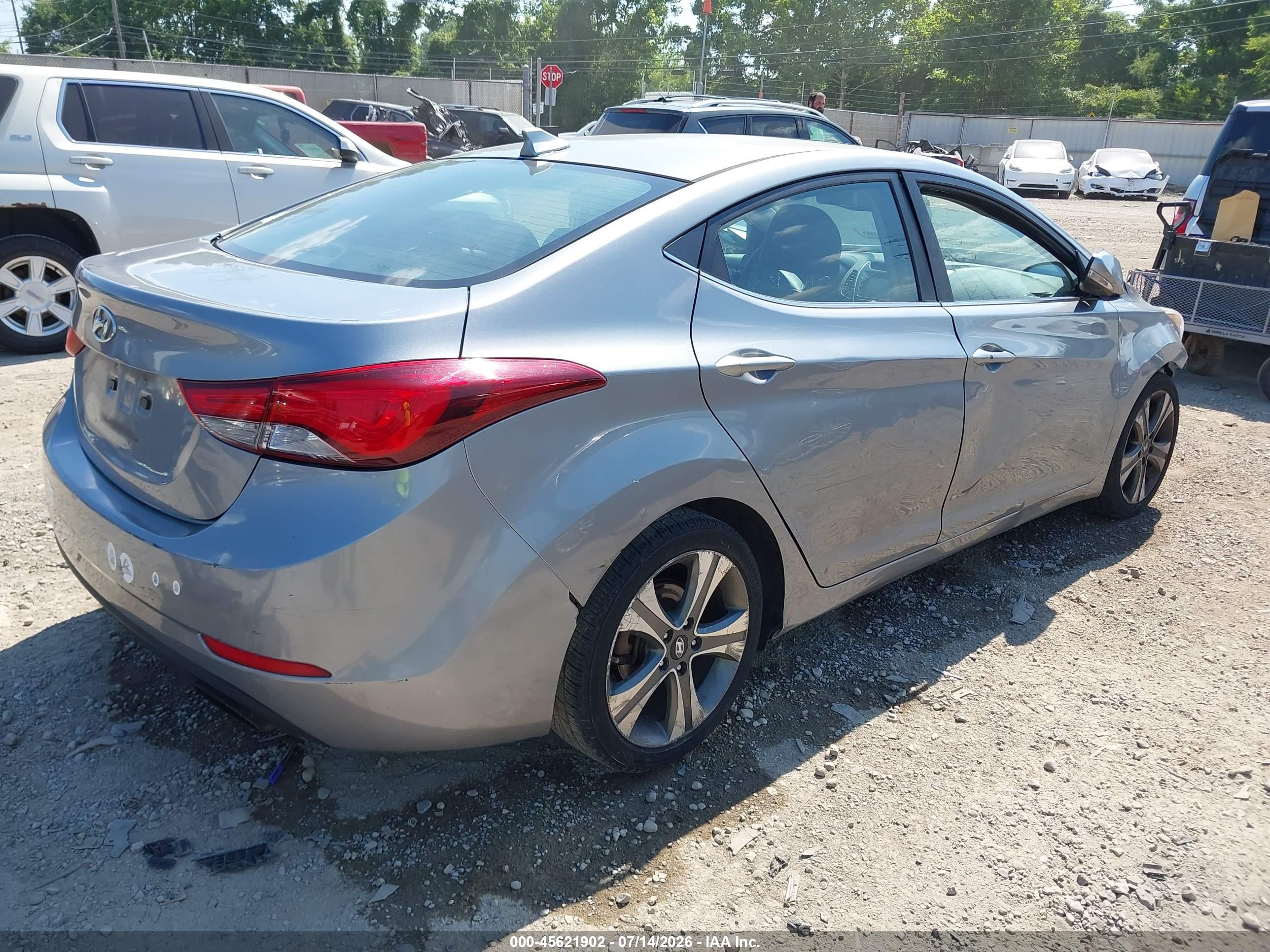 2015 Hyundai Elantra Sport Silver vin: KMHDH4AH9FU454413