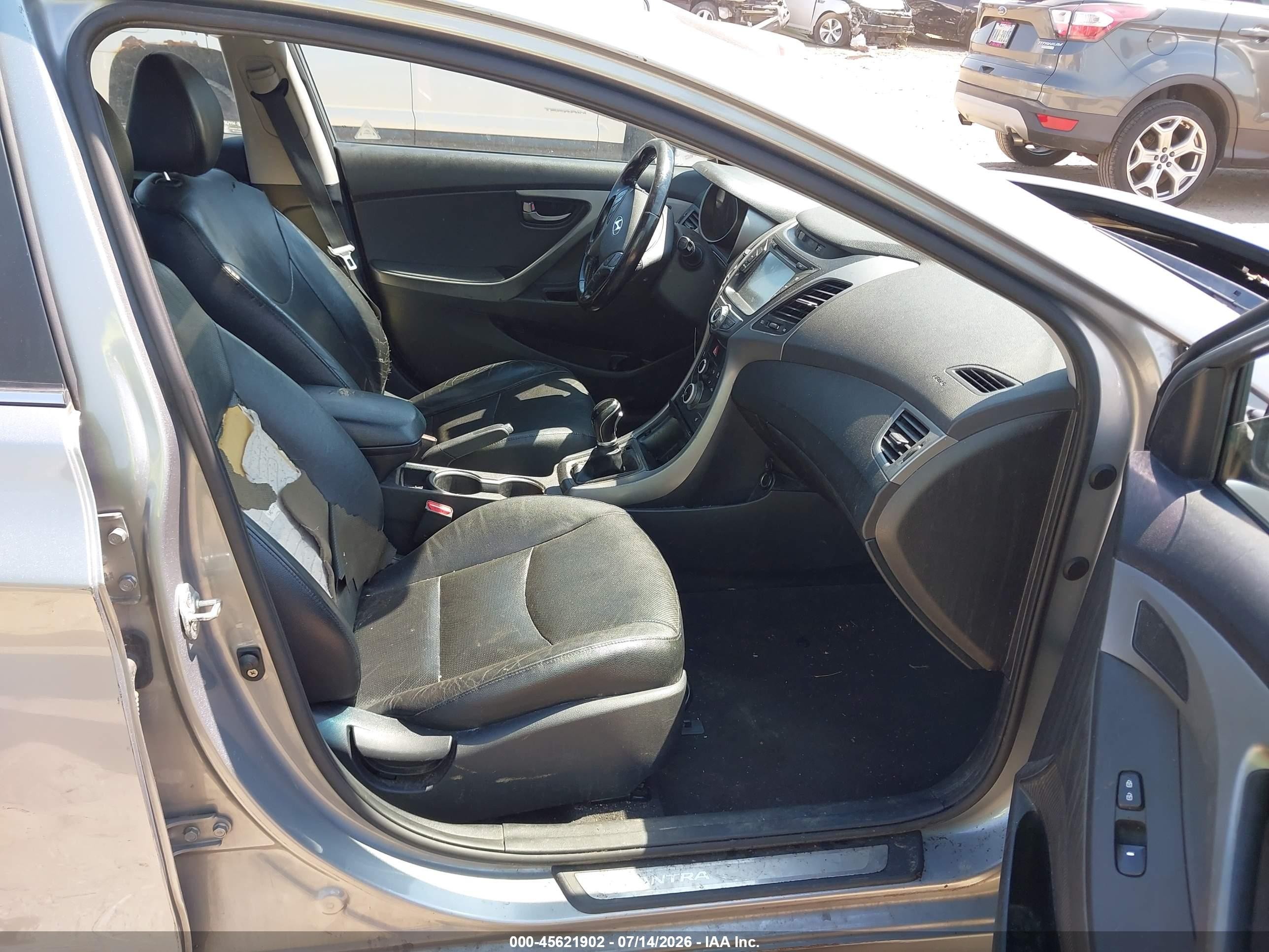 2015 Hyundai Elantra Sport Silver vin: KMHDH4AH9FU454413