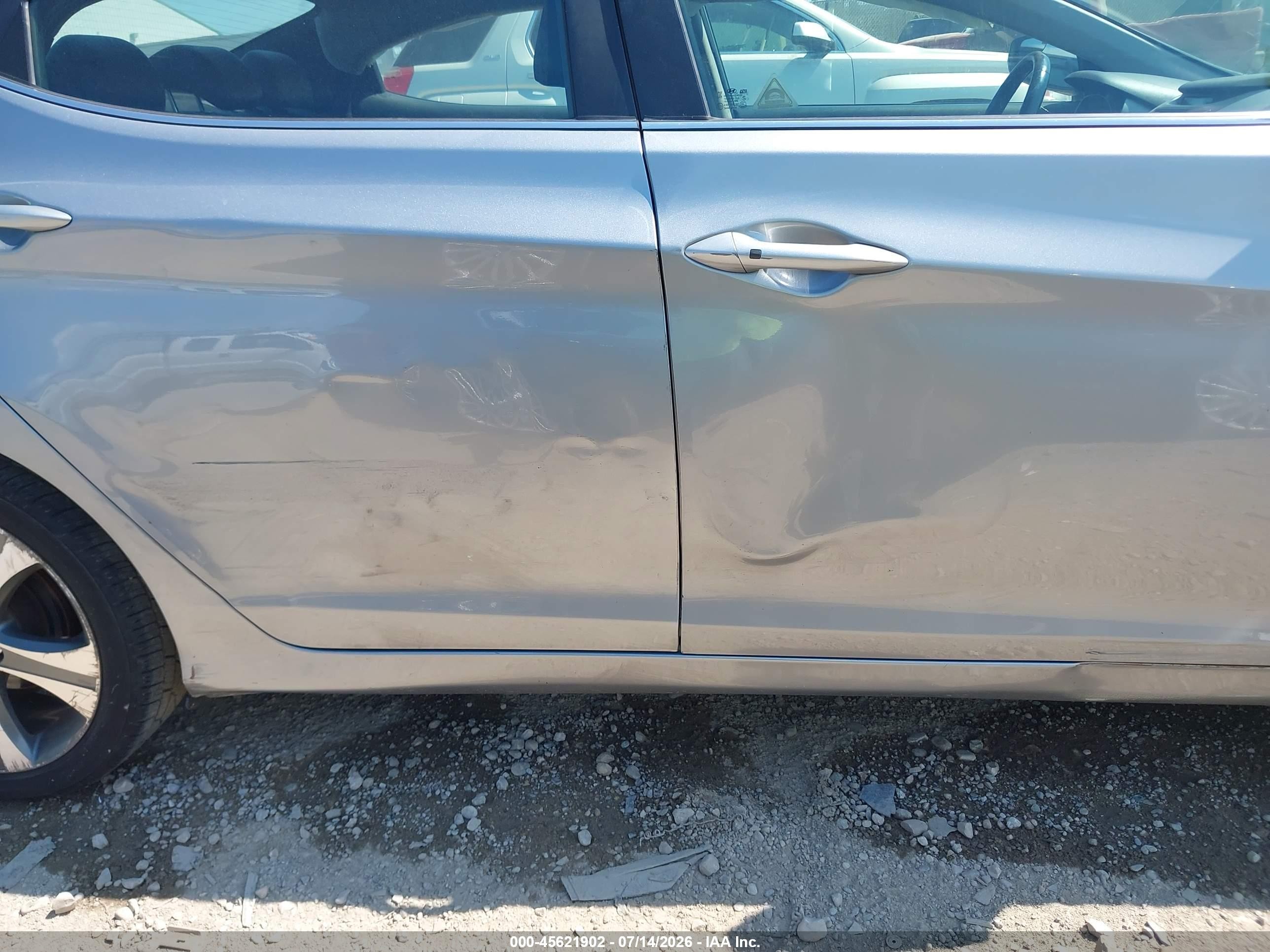 2015 Hyundai Elantra Sport Silver vin: KMHDH4AH9FU454413
