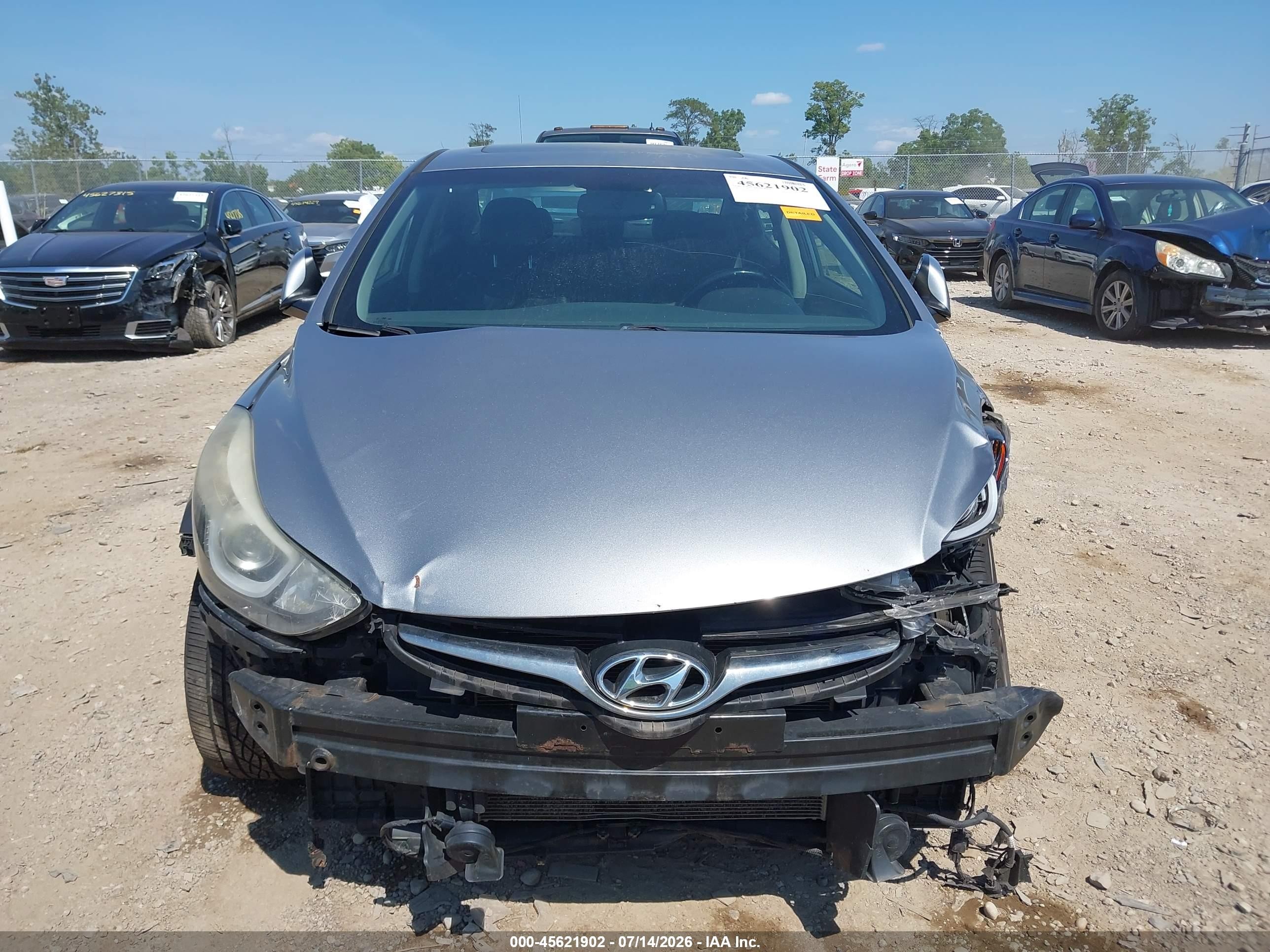 2015 Hyundai Elantra Sport Silver vin: KMHDH4AH9FU454413