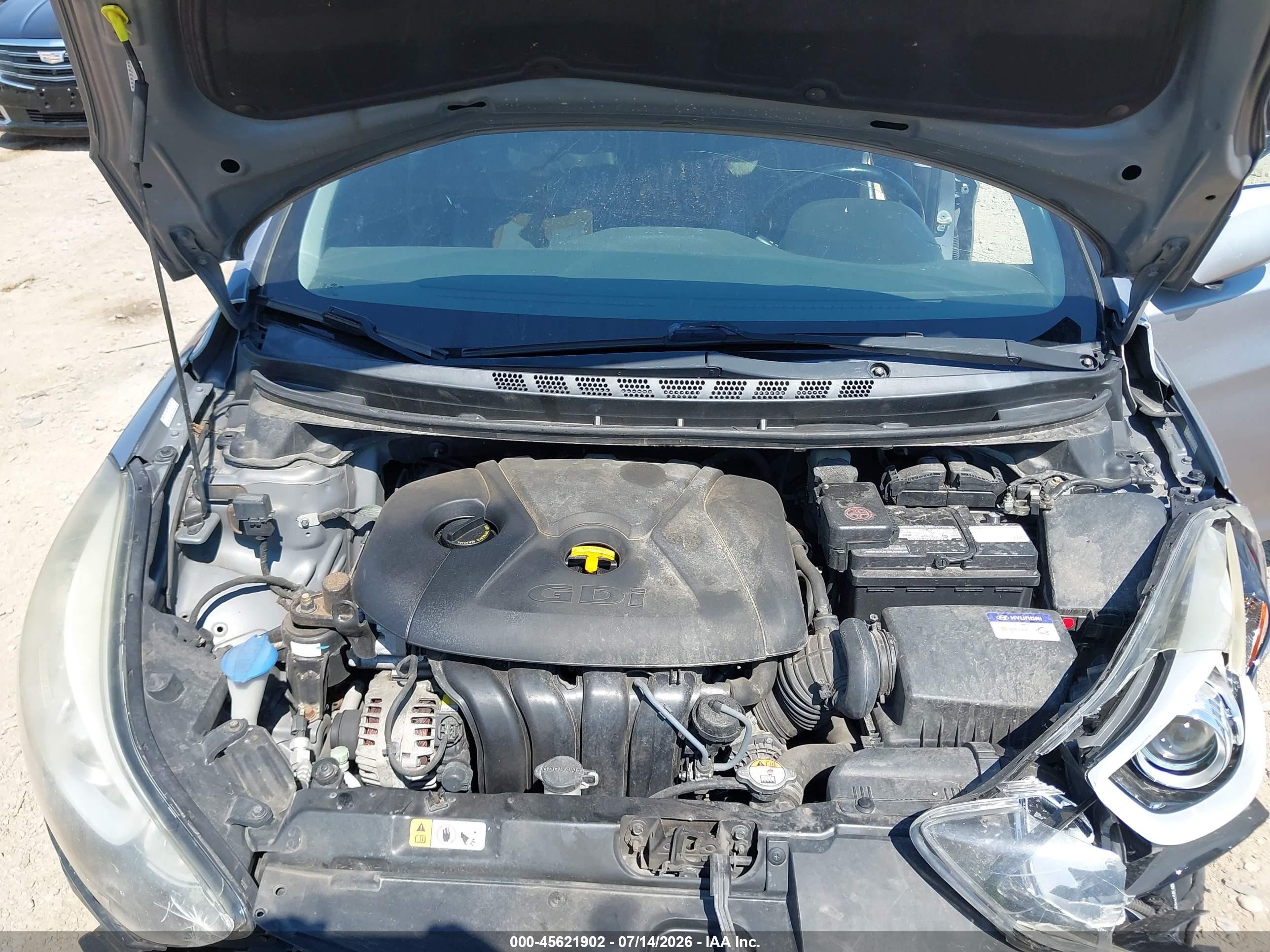 2015 Hyundai Elantra Sport Silver vin: KMHDH4AH9FU454413