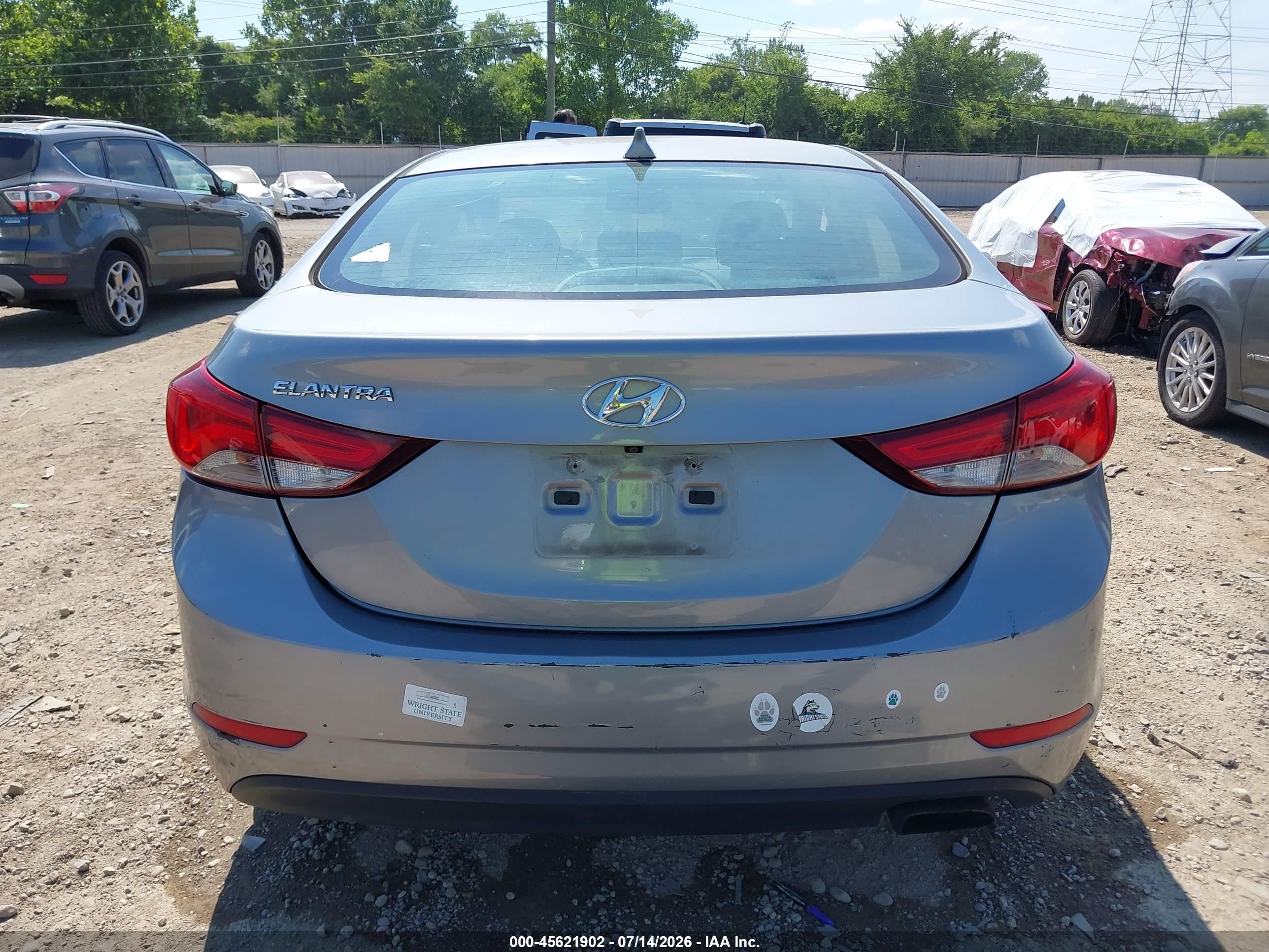 2015 Hyundai Elantra Sport Silver vin: KMHDH4AH9FU454413