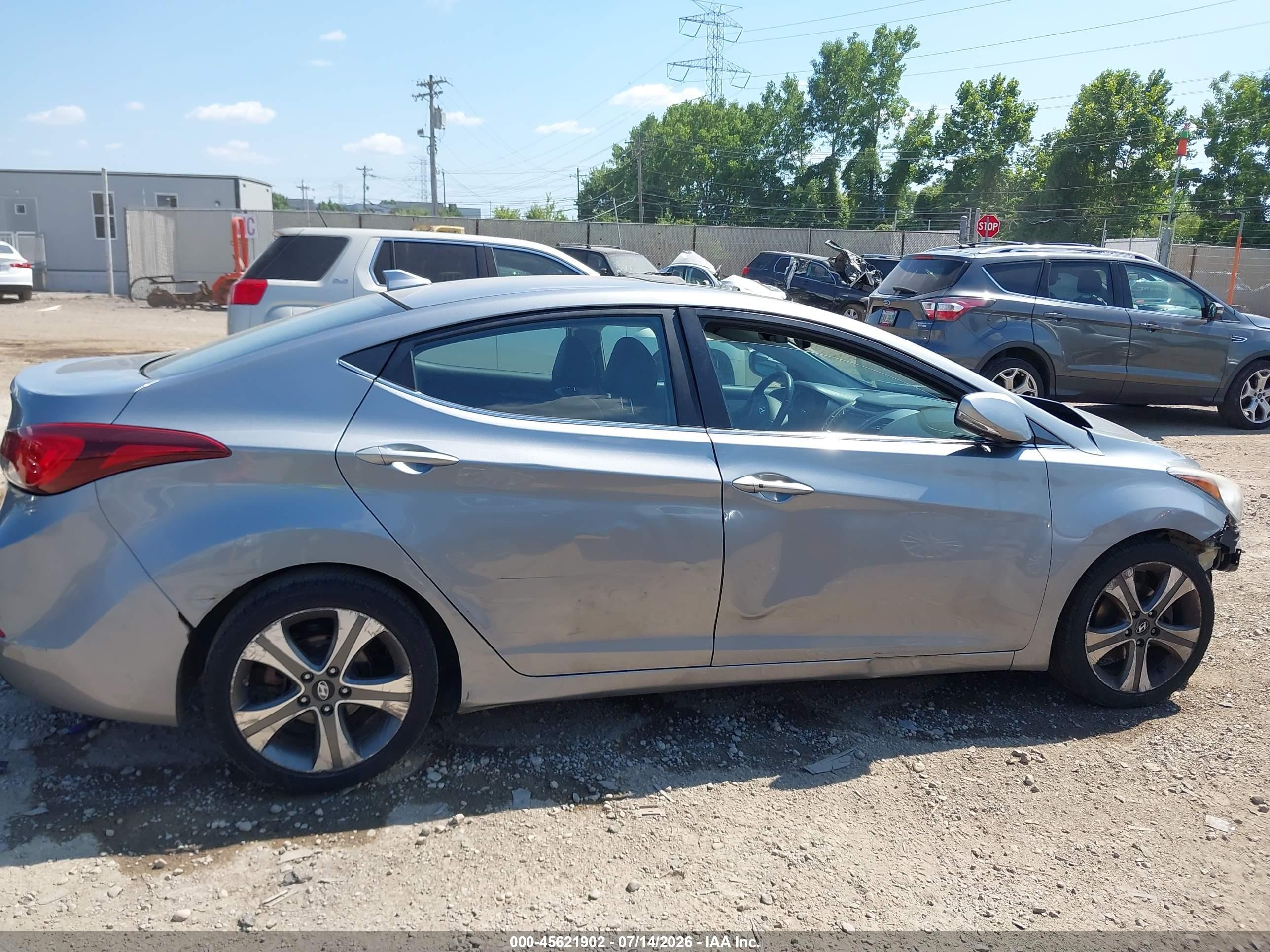 2015 Hyundai Elantra Sport Silver vin: KMHDH4AH9FU454413