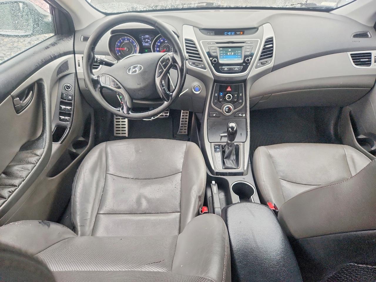 2014 Hyundai Elantra Sport Silver vin: KMHDH4AHXEU095829