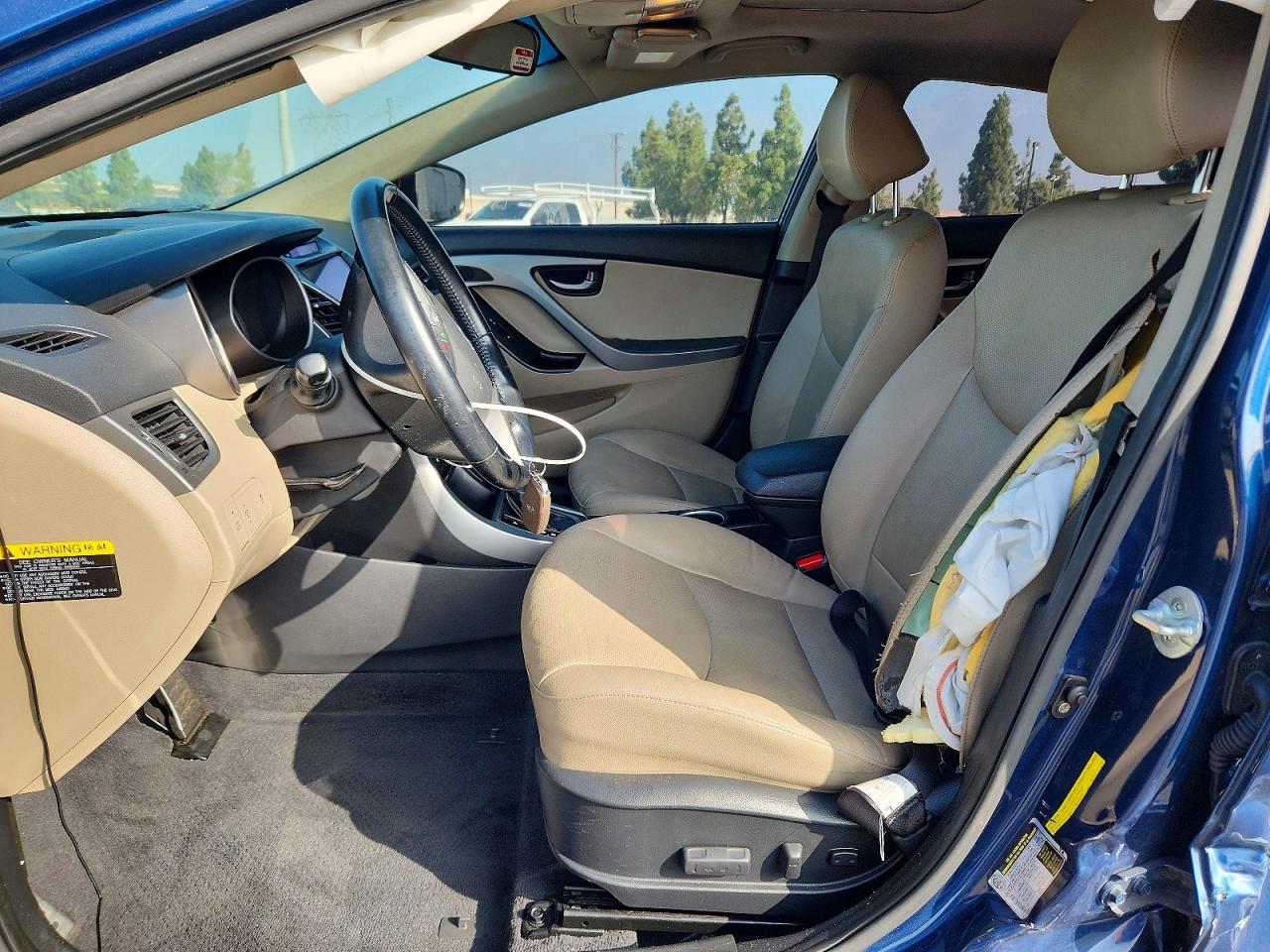 2014 Hyundai Elantra Sport Blue vin: KMHDH4AHXEU171193