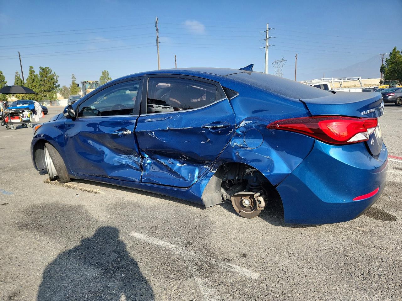 2014 Hyundai Elantra Sport Blue vin: KMHDH4AHXEU171193