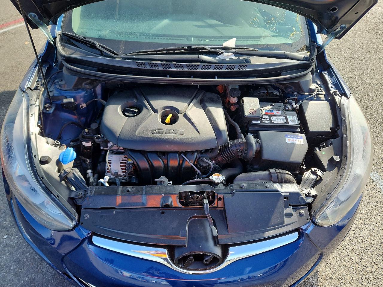 2014 Hyundai Elantra Sport Blue vin: KMHDH4AHXEU171193