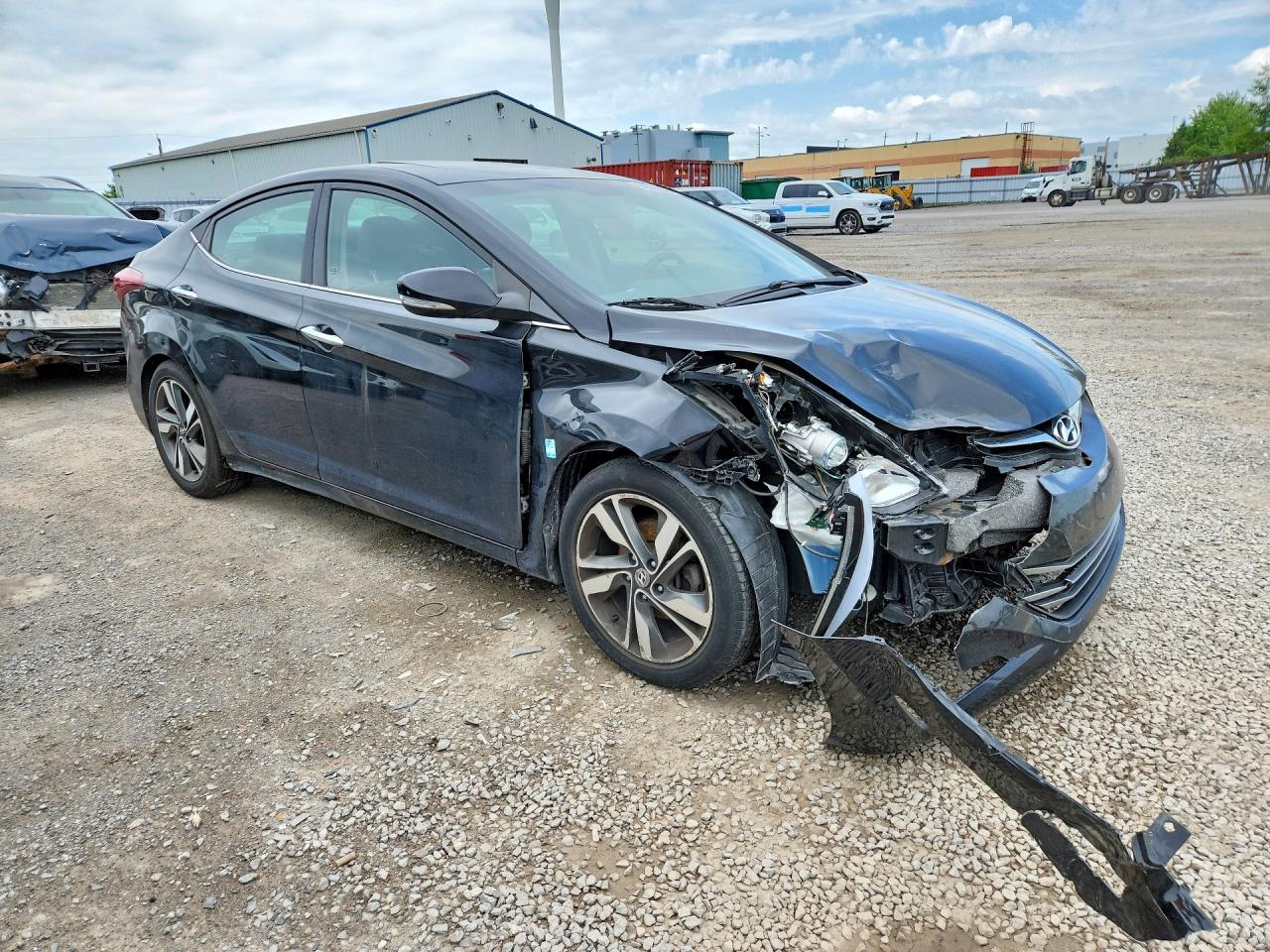 2014 Hyundai Elantra Sport Black vin: KMHDH4AHXEU187037
