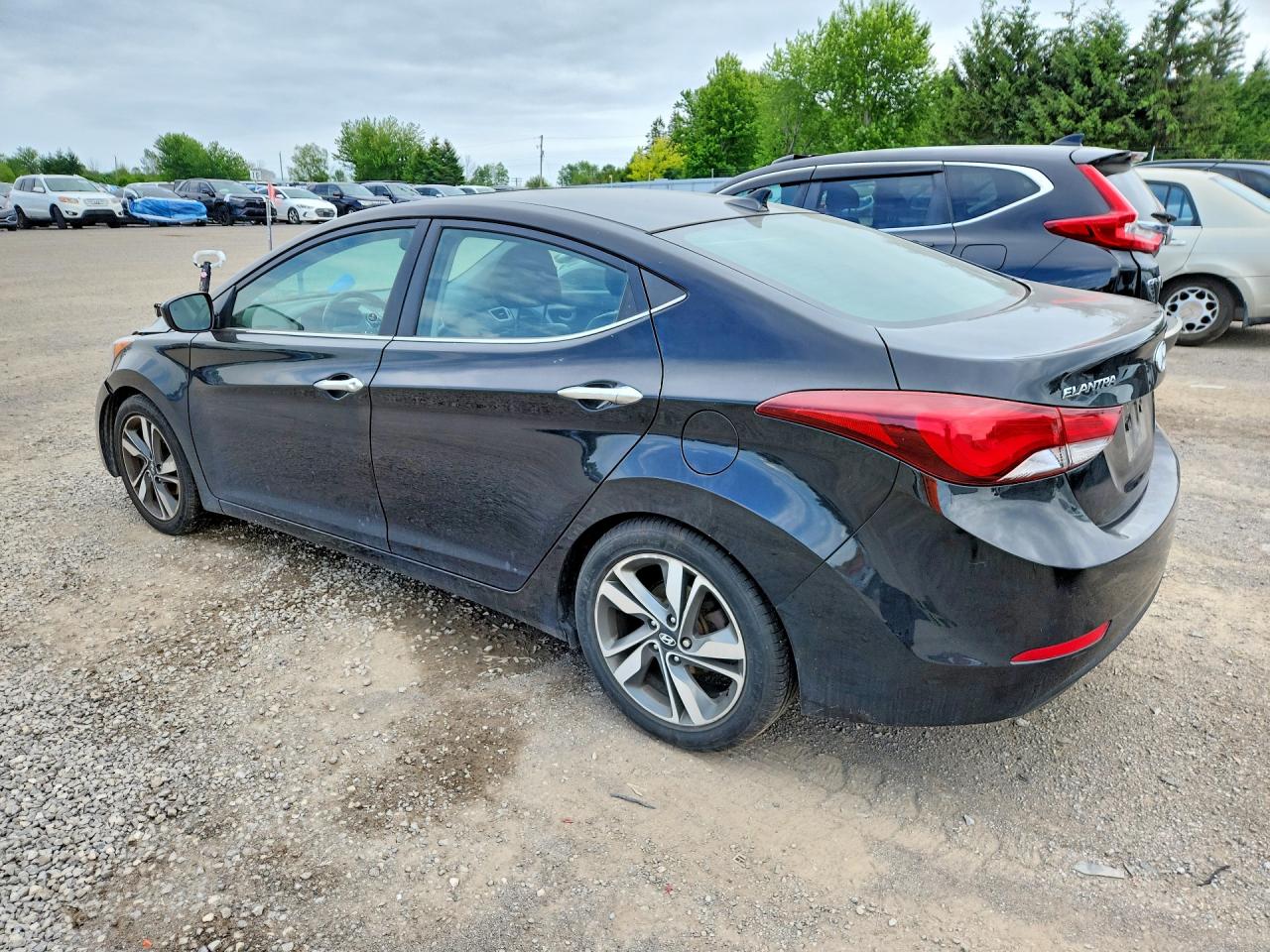 2014 Hyundai Elantra Sport Black vin: KMHDH4AHXEU187037