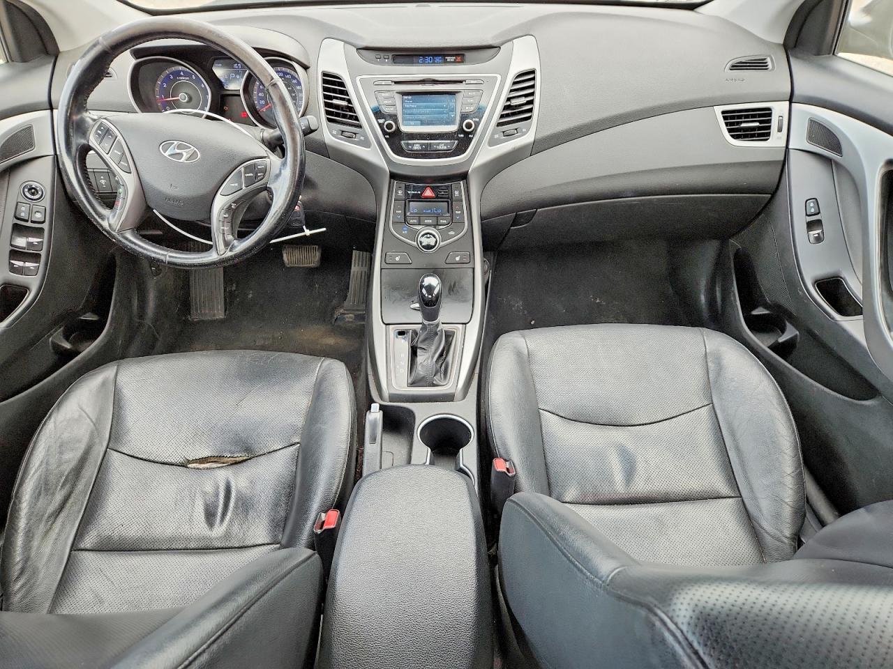2014 Hyundai Elantra Sport Black vin: KMHDH4AHXEU187037