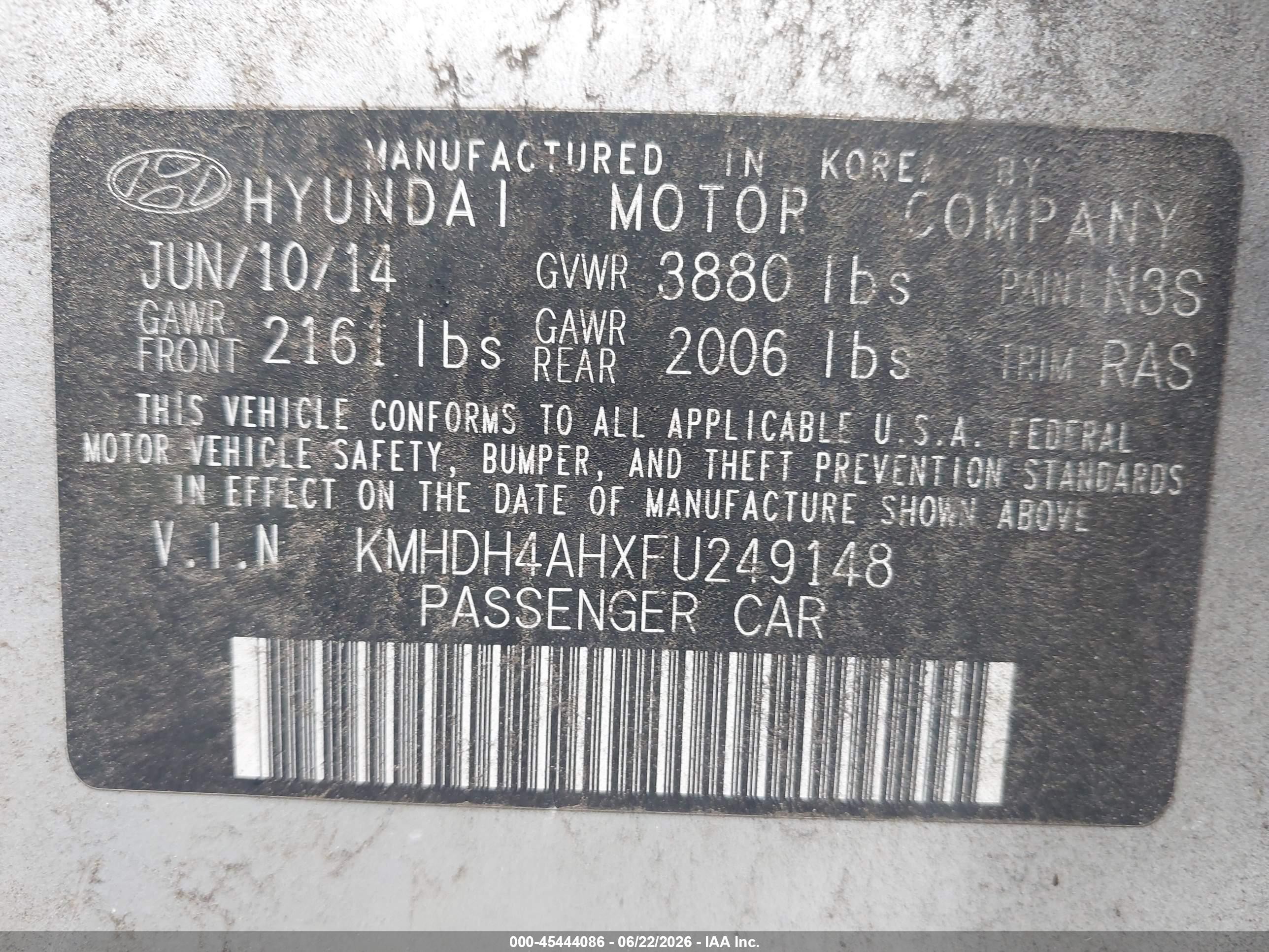2015 Hyundai Elantra Sport Silver vin: KMHDH4AHXFU249148