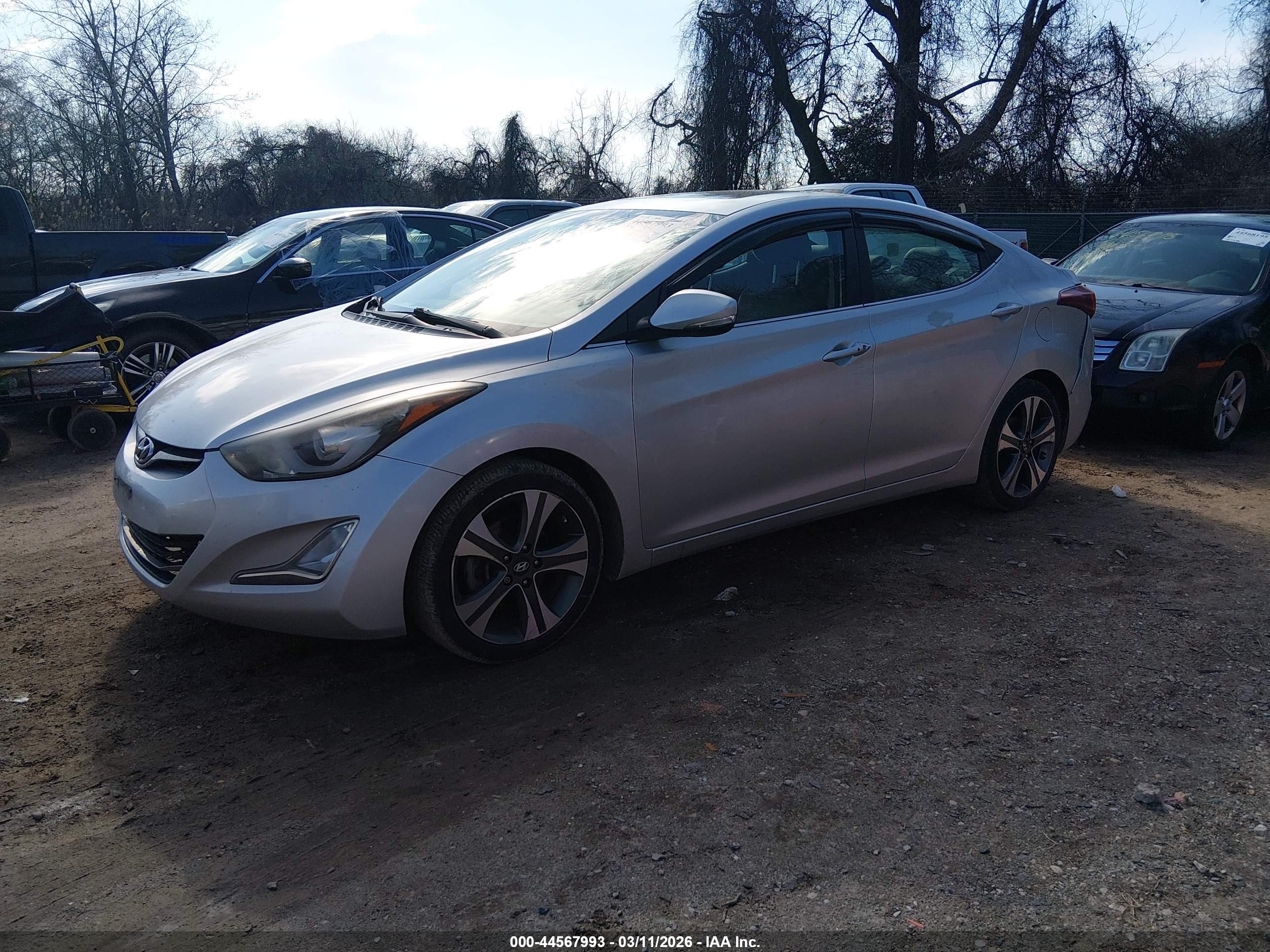 2015 Hyundai Elantra Sport Silver vin: KMHDH4AHXFU250400