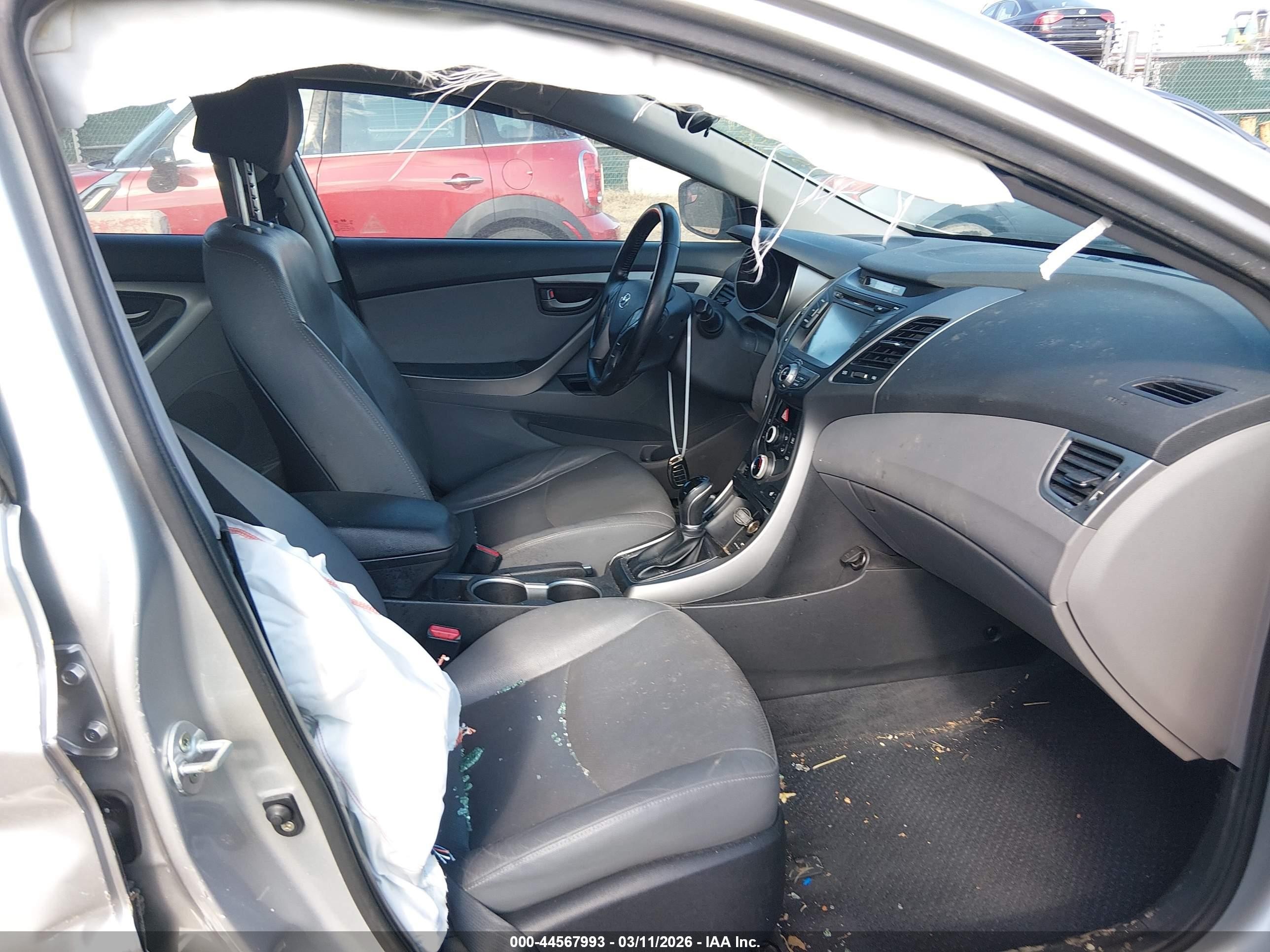 2015 Hyundai Elantra Sport Silver vin: KMHDH4AHXFU250400