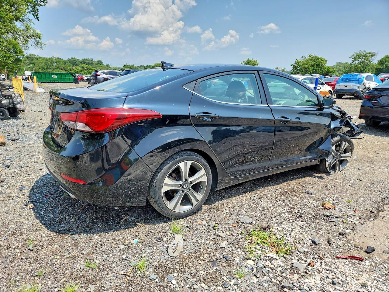 2015 Hyundai Elantra Sport Black vin: KMHDH4AHXFU282618