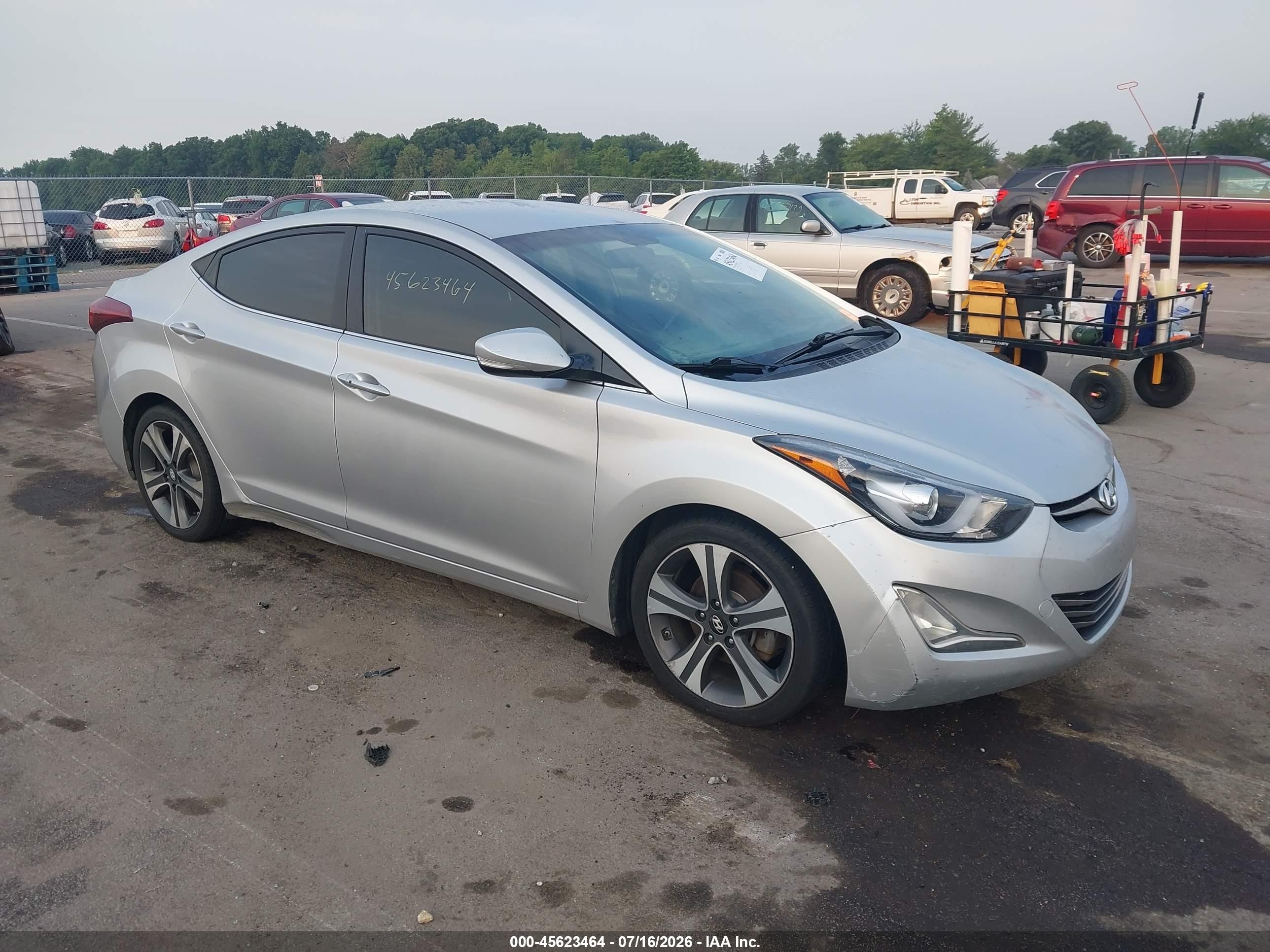 2016 Hyundai Elantra Sport Silver vin: KMHDH4AHXGU532358