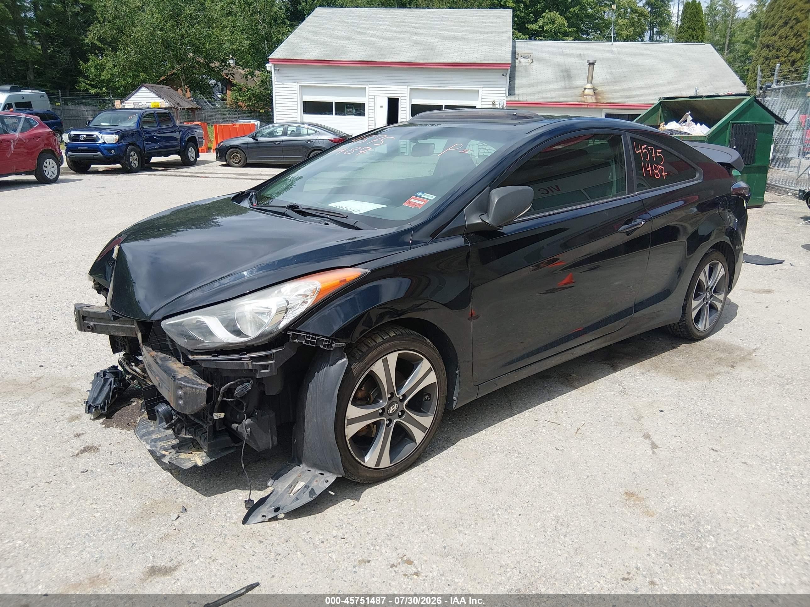 2013 Hyundai Elantra Se Black vin: KMHDH6AE0DU009167