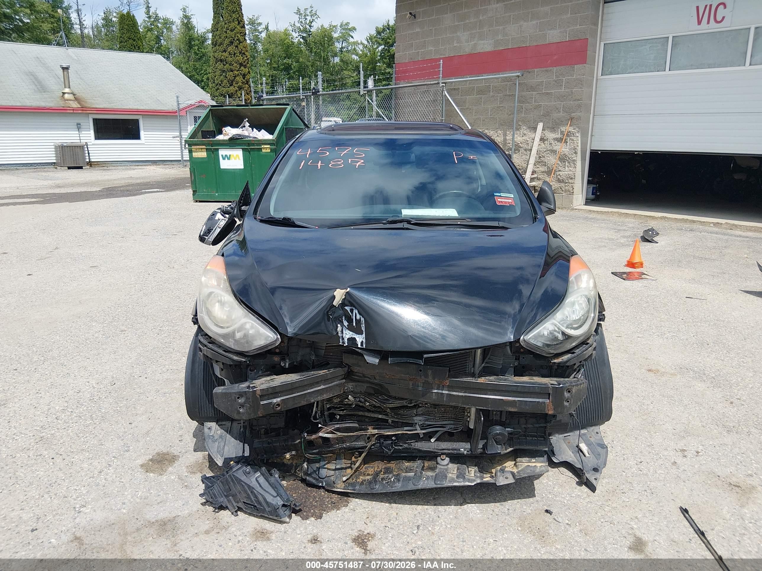 2013 Hyundai Elantra Se Black vin: KMHDH6AE0DU009167