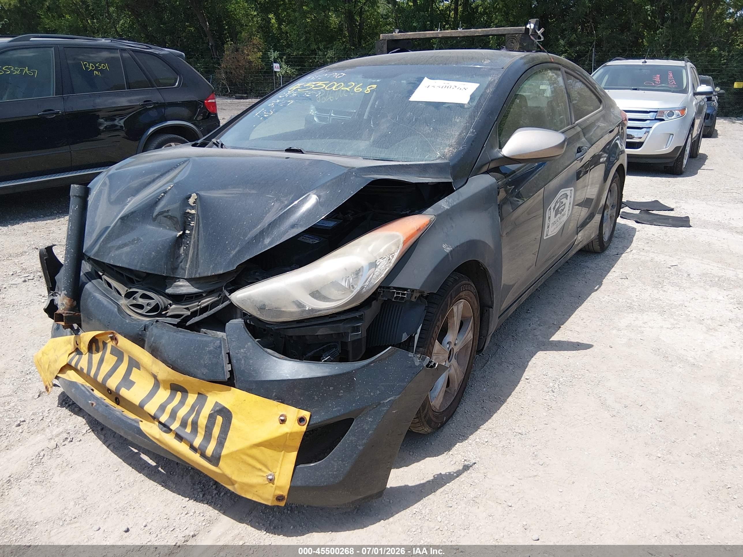 2013 Hyundai Elantra Gs Black vin: KMHDH6AE0DU016359
