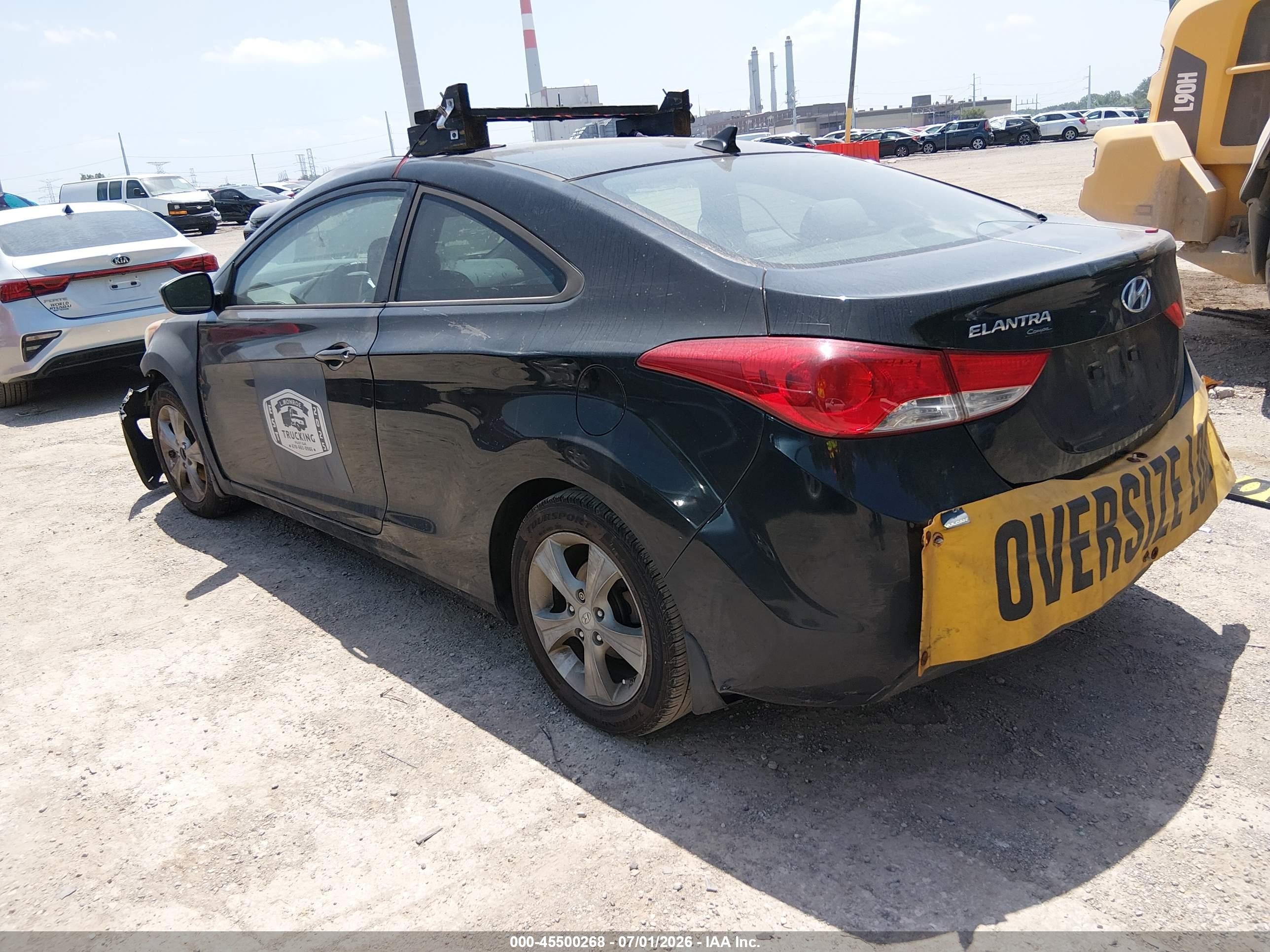 2013 Hyundai Elantra Gs Black vin: KMHDH6AE0DU016359