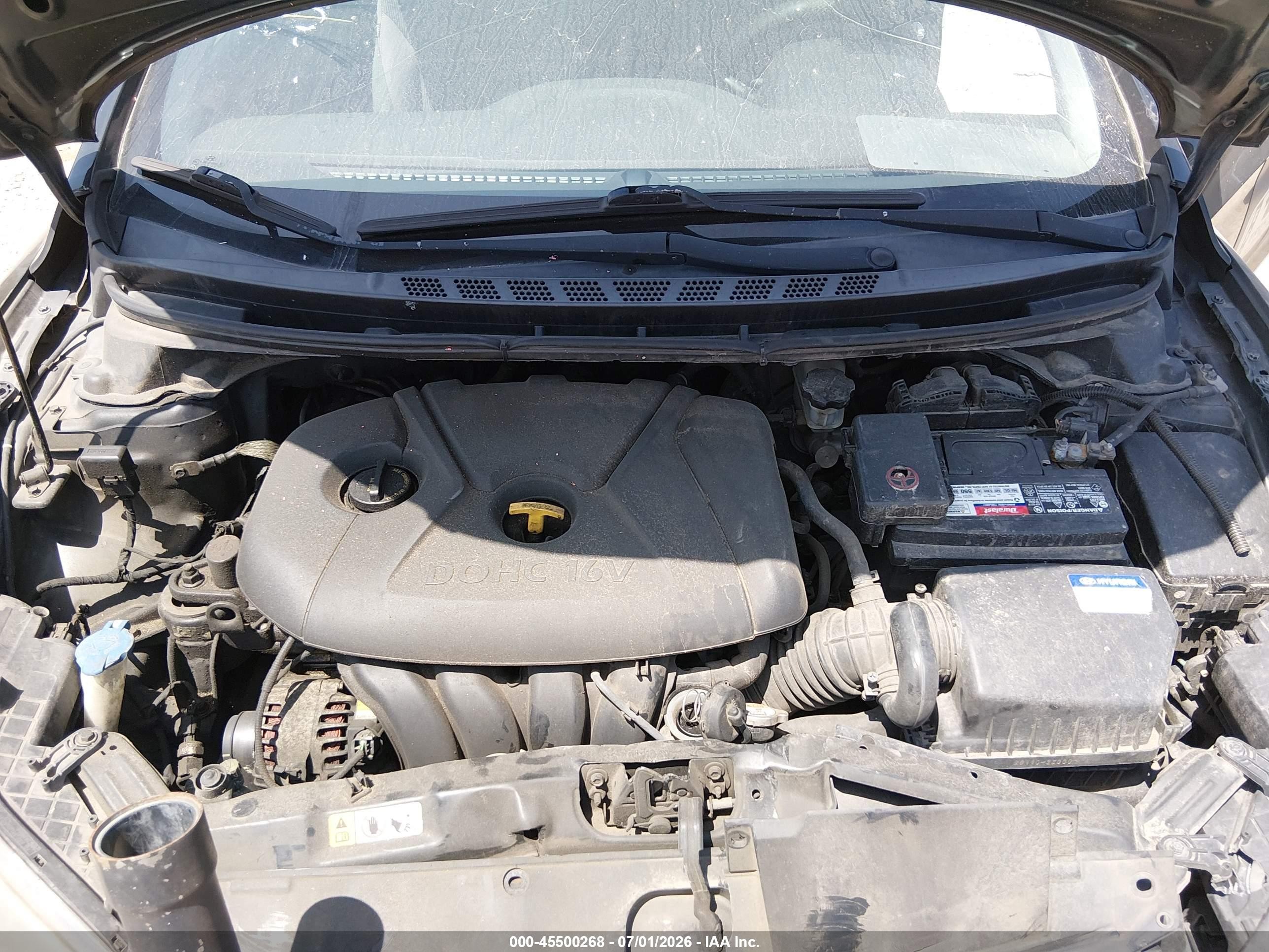 2013 Hyundai Elantra Gs Black vin: KMHDH6AE0DU016359