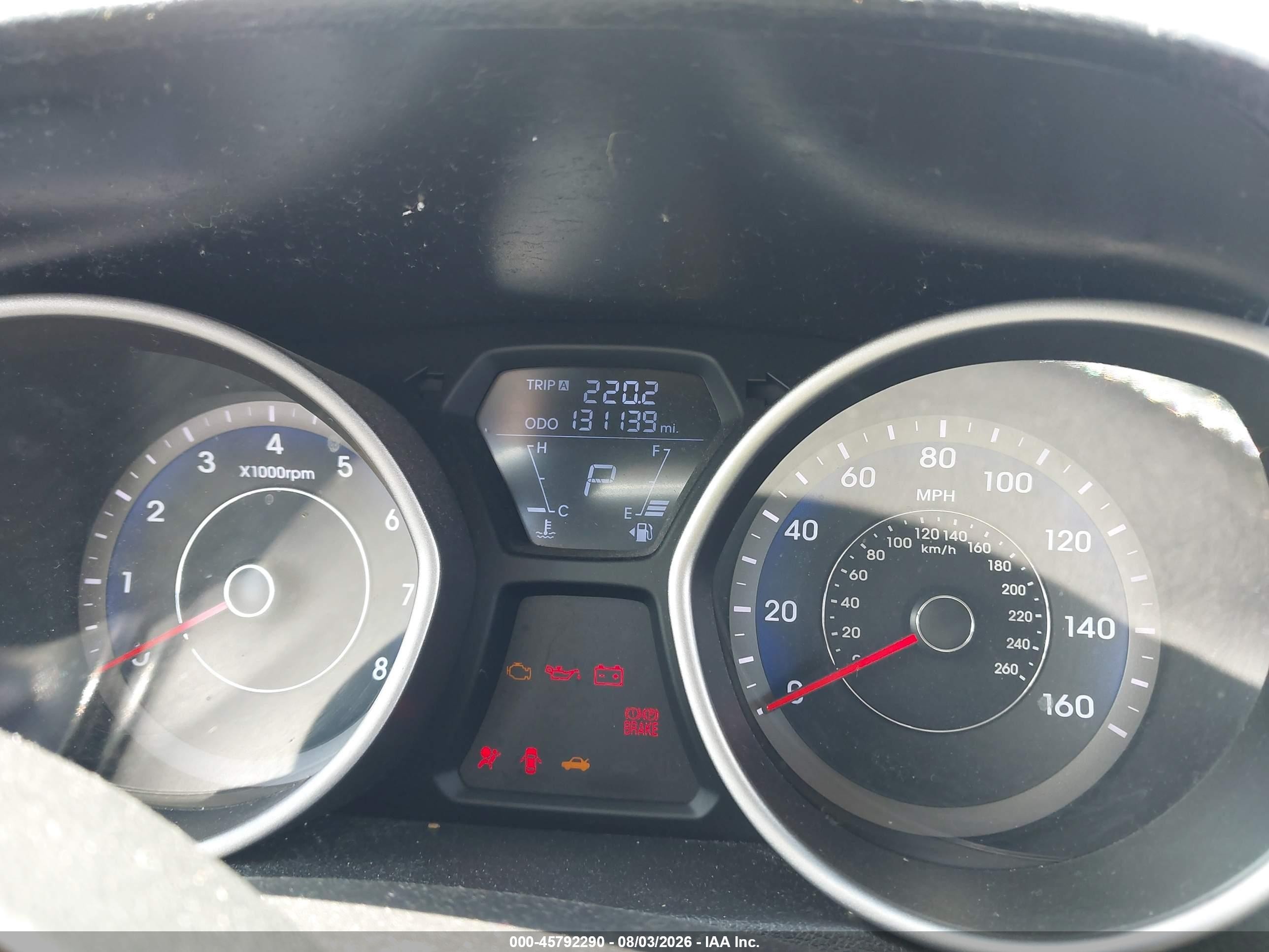 2013 Hyundai Elantra Gs Blue vin: KMHDH6AE0DU020072