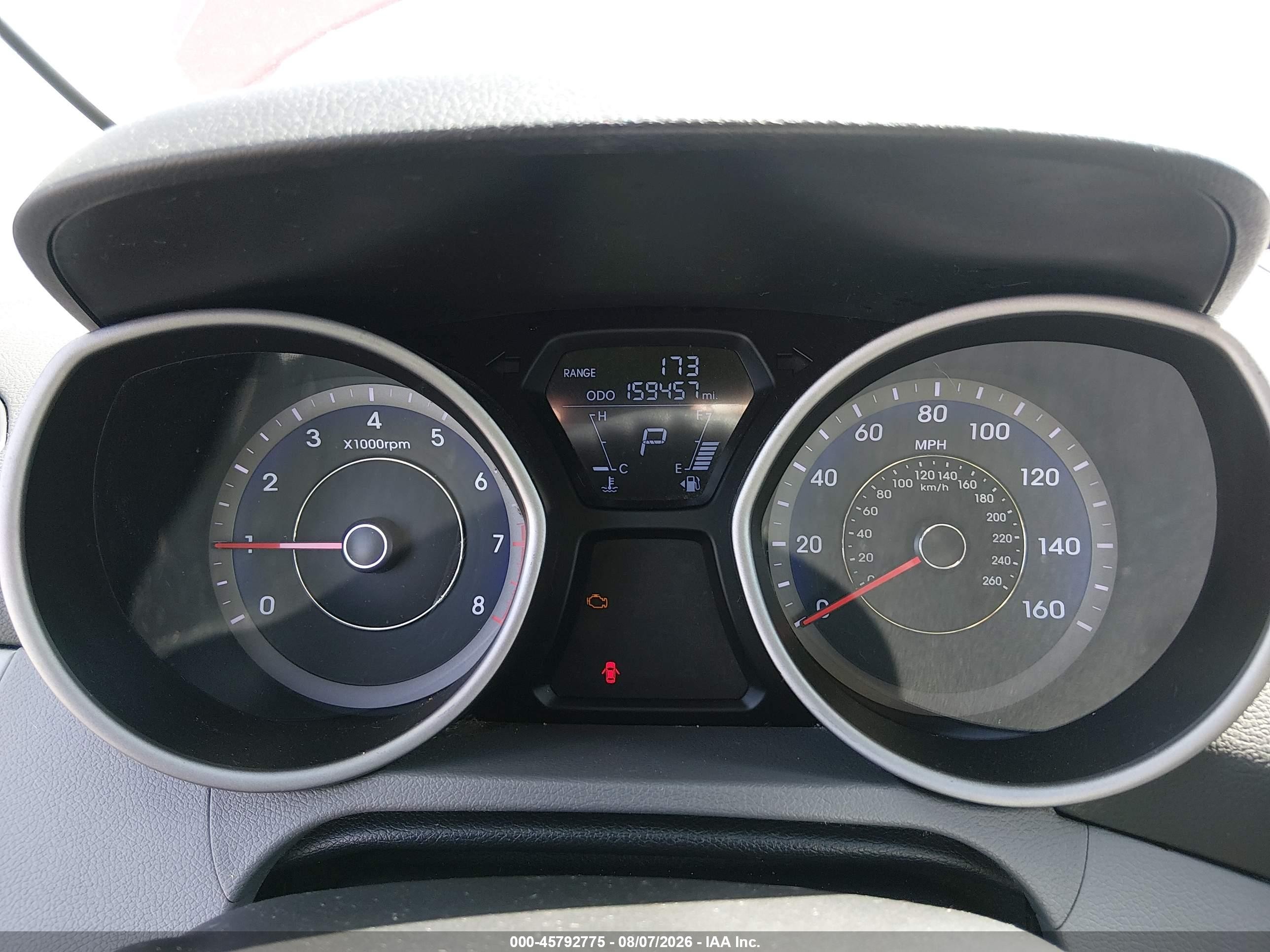 2013 Hyundai Elantra Gs Red vin: KMHDH6AE1DU005175