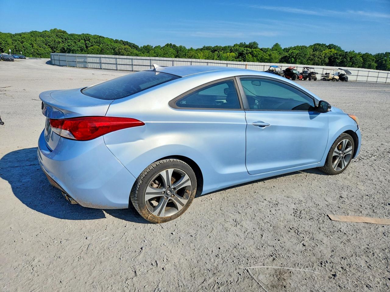 2013 Hyundai Elantra Coupe Se Blue vin: KMHDH6AE1DU006438