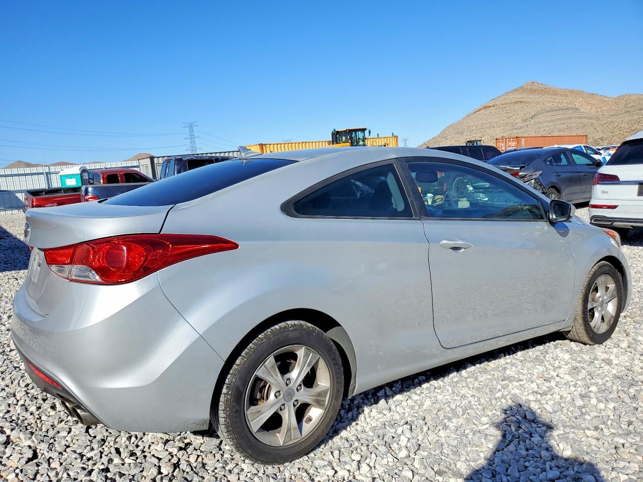 2013 Hyundai Elantra Coupe Gs Silver vin: KMHDH6AE1DU007430