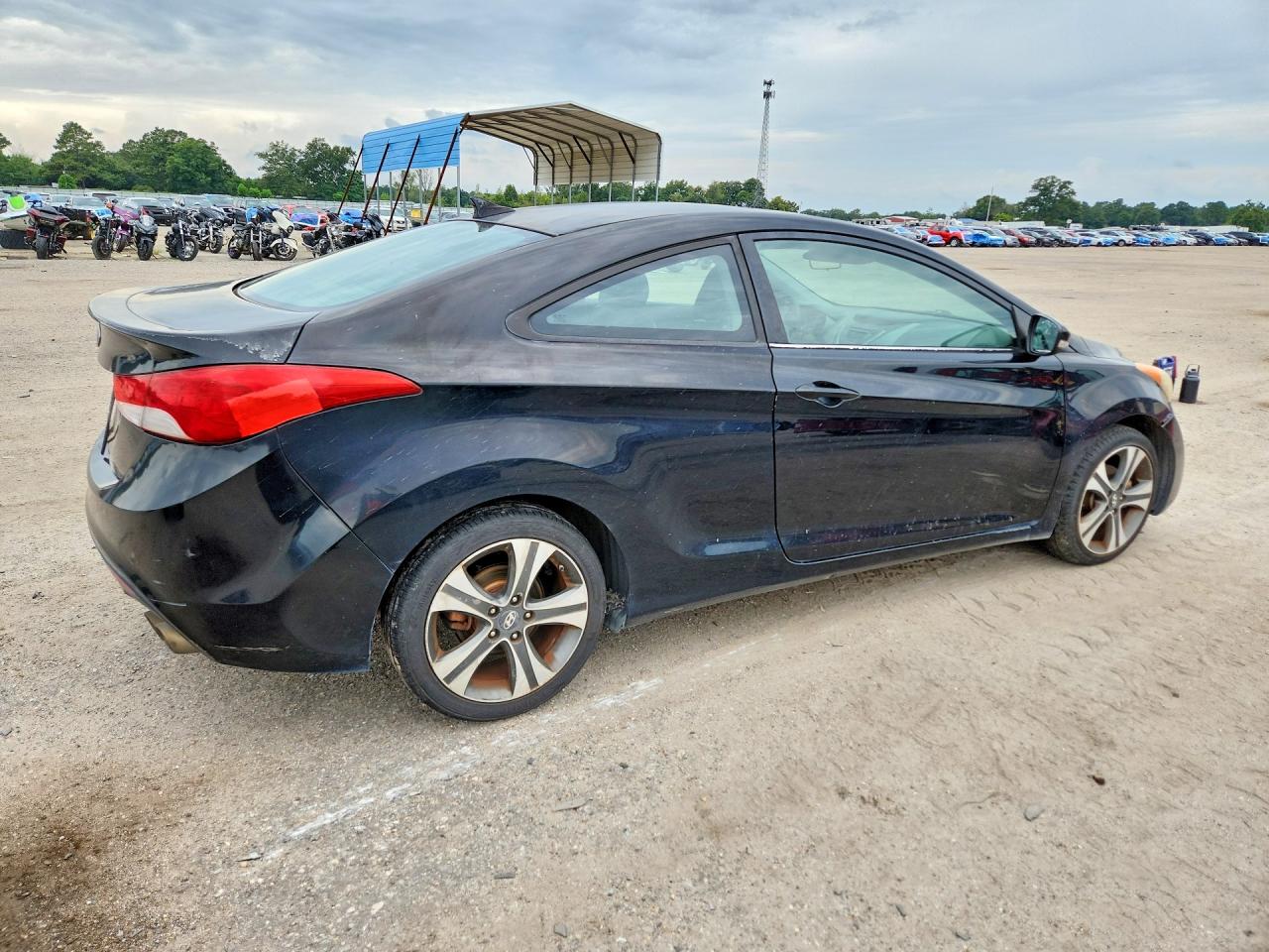 2013 Hyundai Elantra Coupe Se Черный vin: KMHDH6AE2DU001426