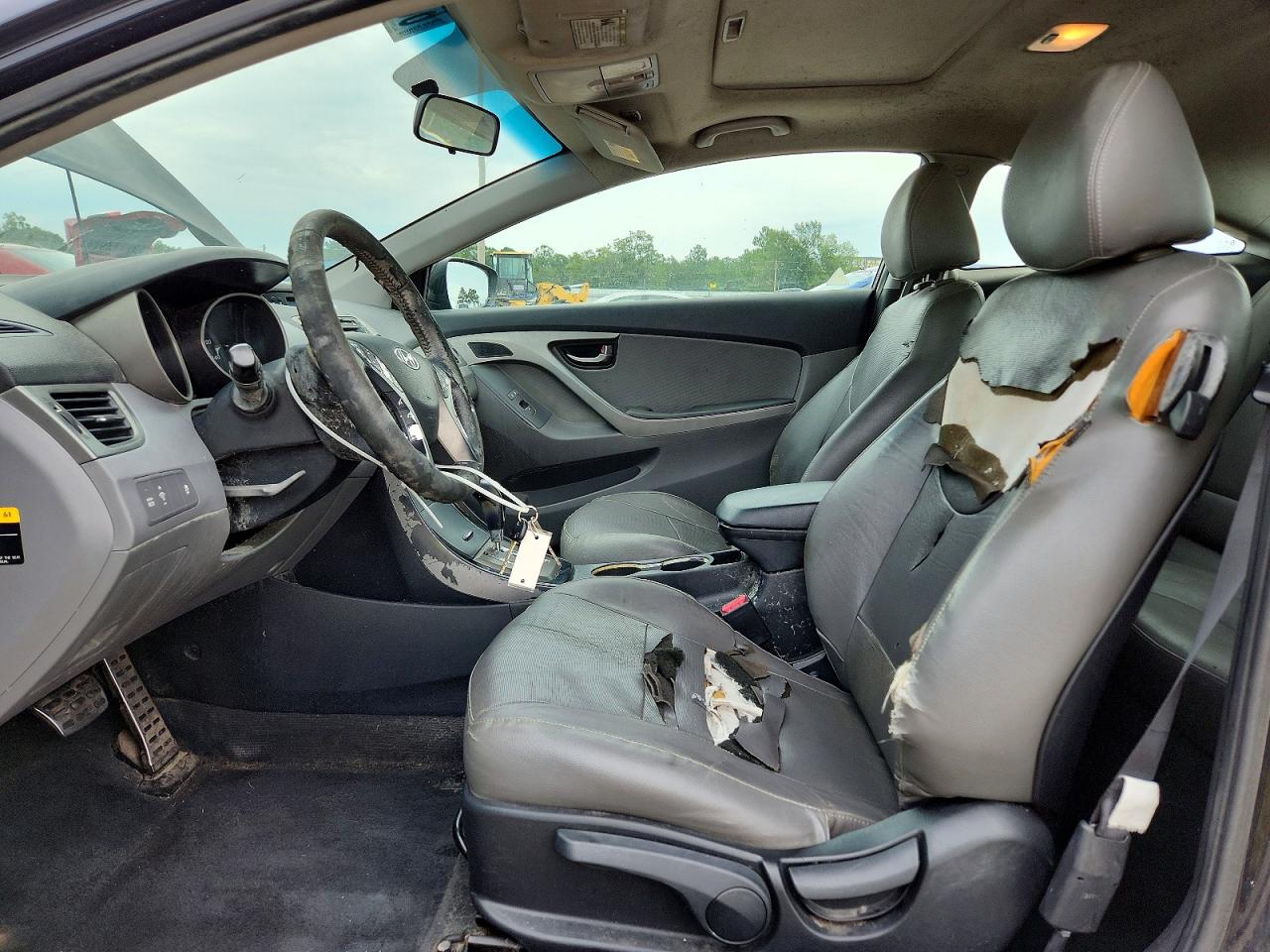 2013 Hyundai Elantra Coupe Se Черный vin: KMHDH6AE2DU001426