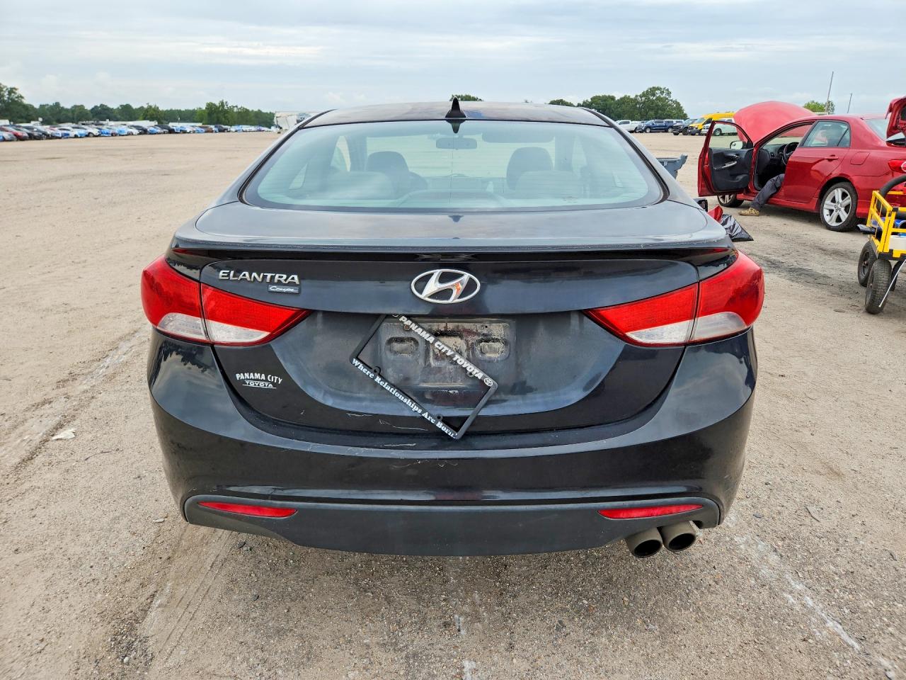 2013 Hyundai Elantra Coupe Se Черный vin: KMHDH6AE2DU001426