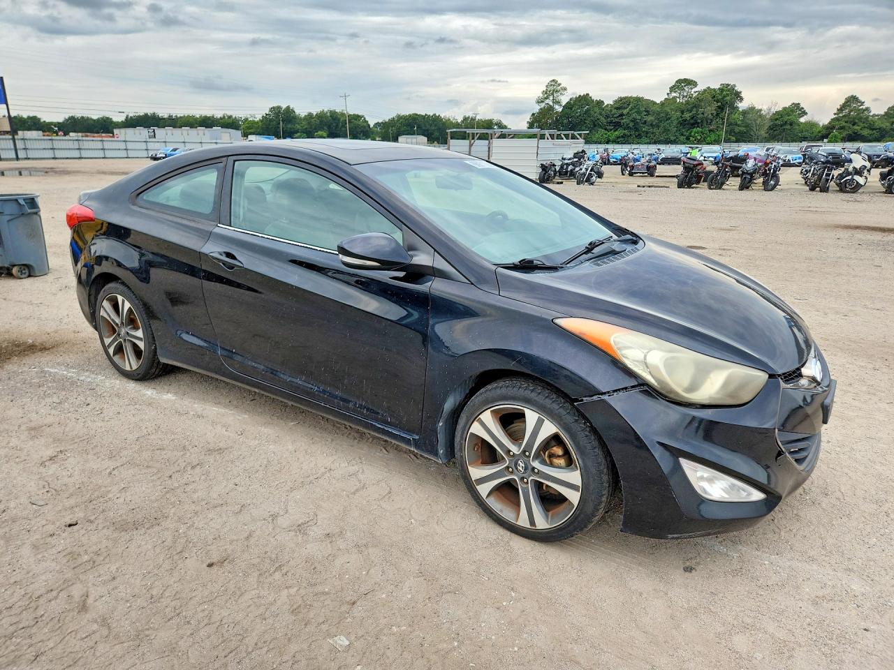 2013 Hyundai Elantra Coupe Se Черный vin: KMHDH6AE2DU001426