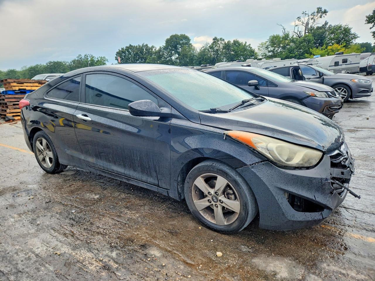 2013 Hyundai Elantra Coupe Gs Black vin: KMHDH6AE2DU009381
