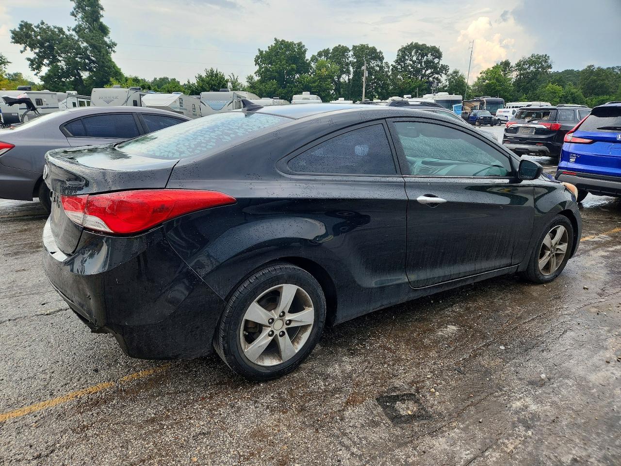 2013 Hyundai Elantra Coupe Gs Black vin: KMHDH6AE2DU009381