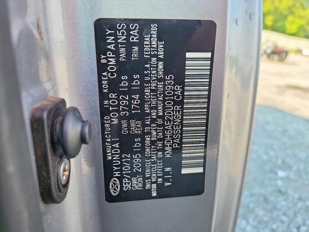 2013 Hyundai Elantra Coupe Gs Gray vin: KMHDH6AE2DU010935