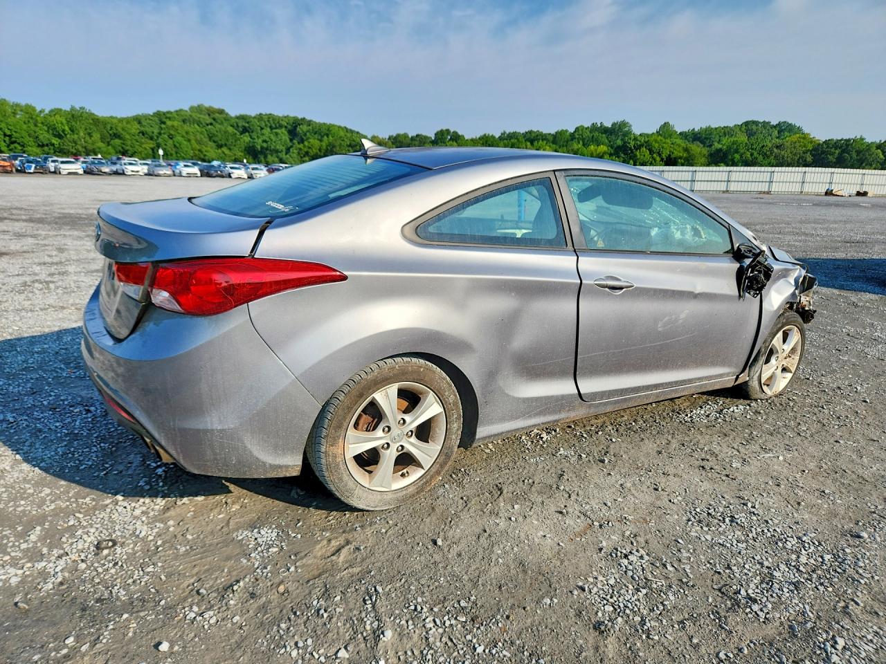 2013 Hyundai Elantra Coupe Gs Gray vin: KMHDH6AE2DU010935