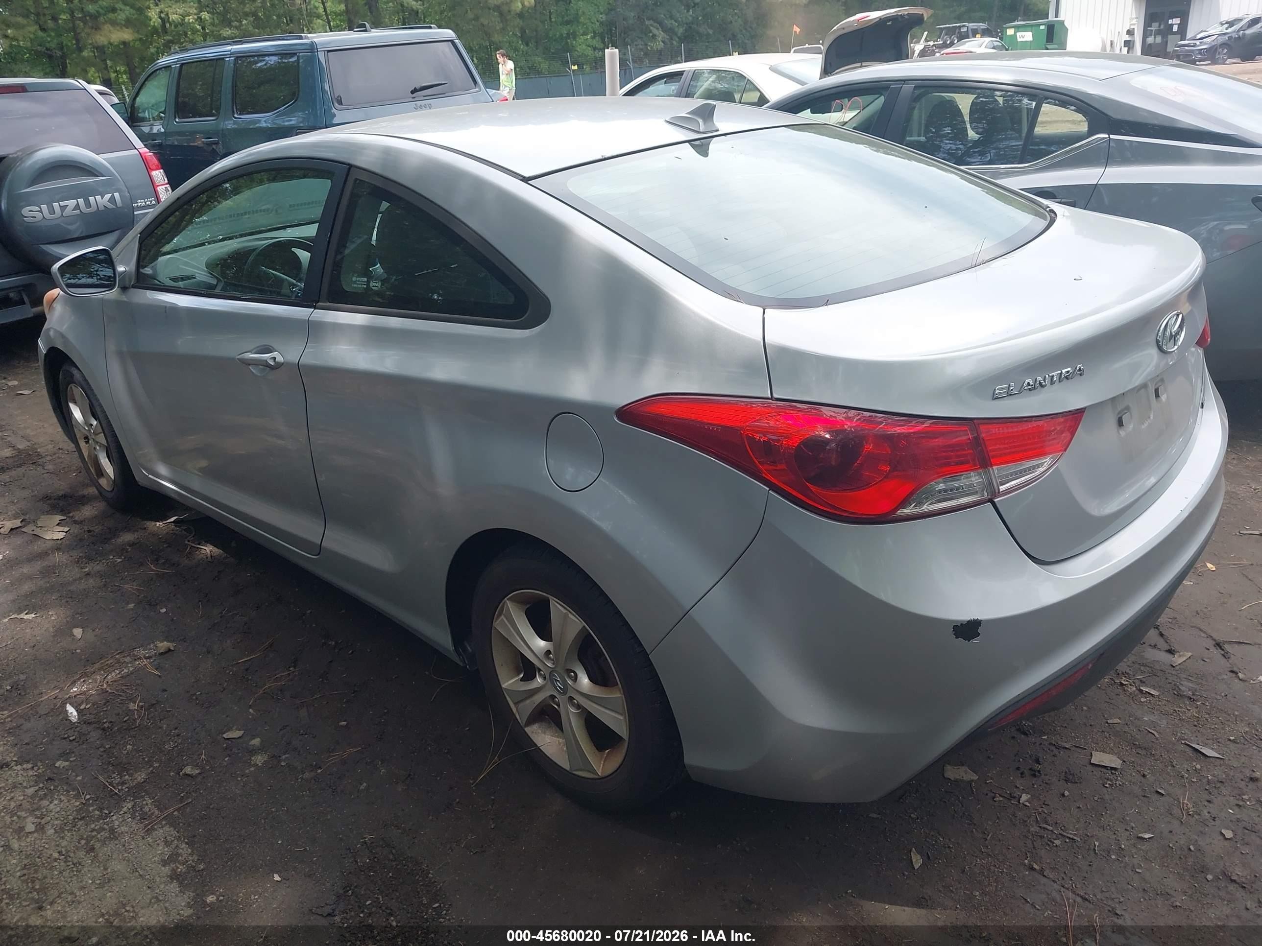 2013 Hyundai Elantra Gs Silver vin: KMHDH6AE3DU005243