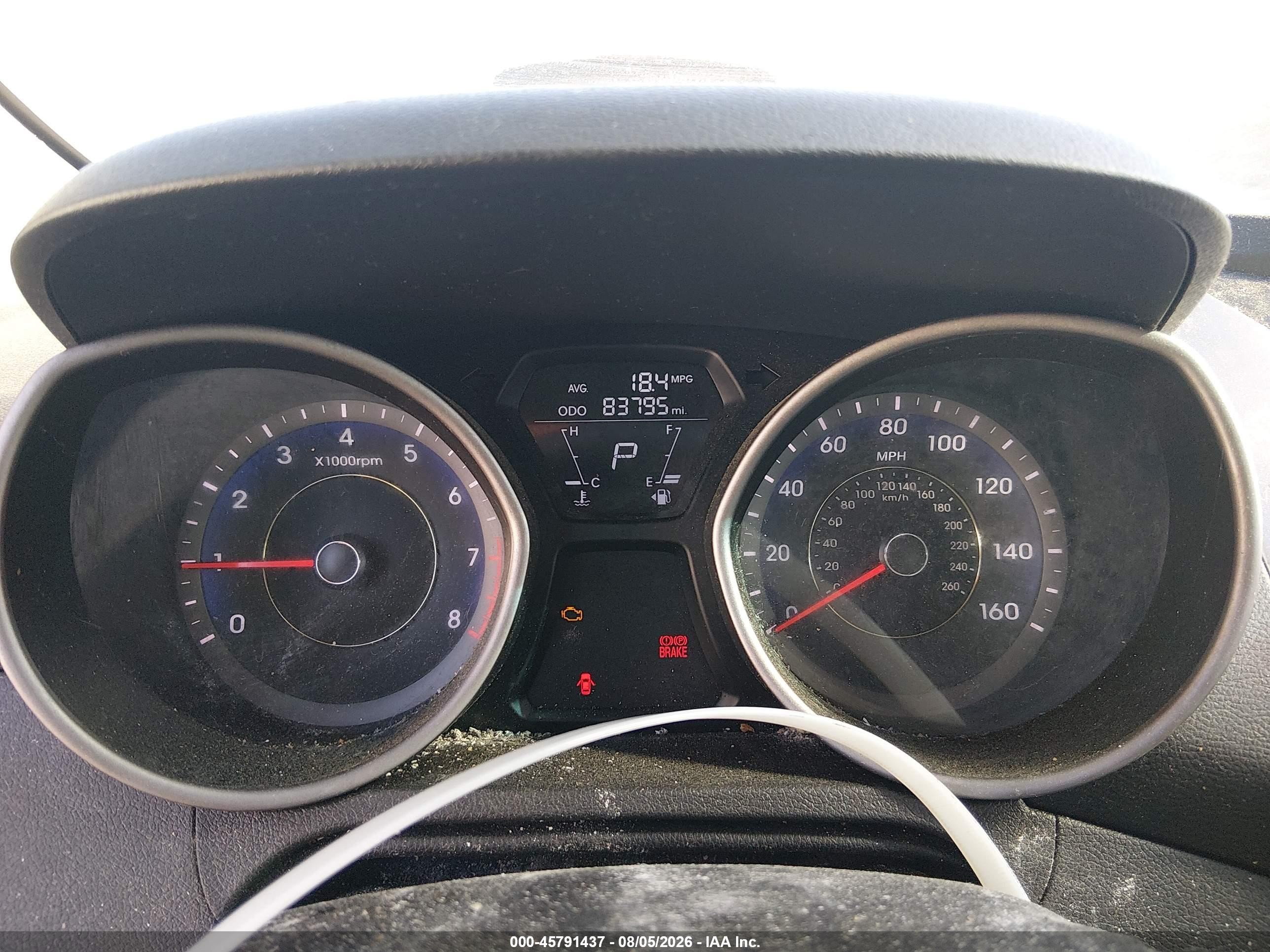 2013 Hyundai Elantra Gs Красный vin: KMHDH6AE3DU006022