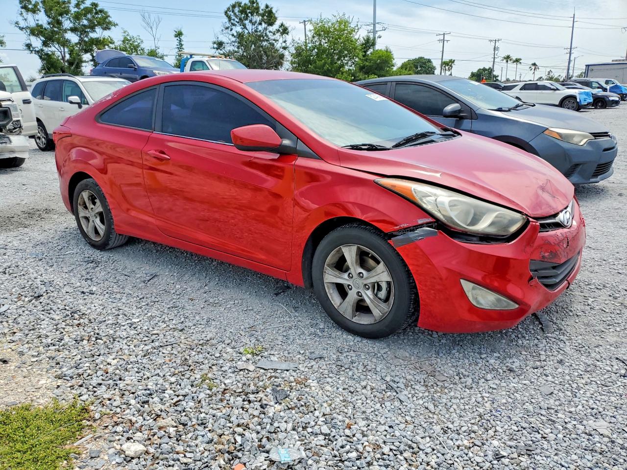 2013 Hyundai Elantra Coupe Gs Red vin: KMHDH6AE3DU012192