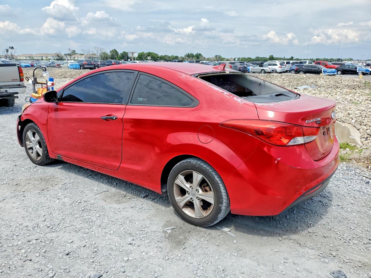 2013 Hyundai Elantra Coupe Gs Red vin: KMHDH6AE3DU012192