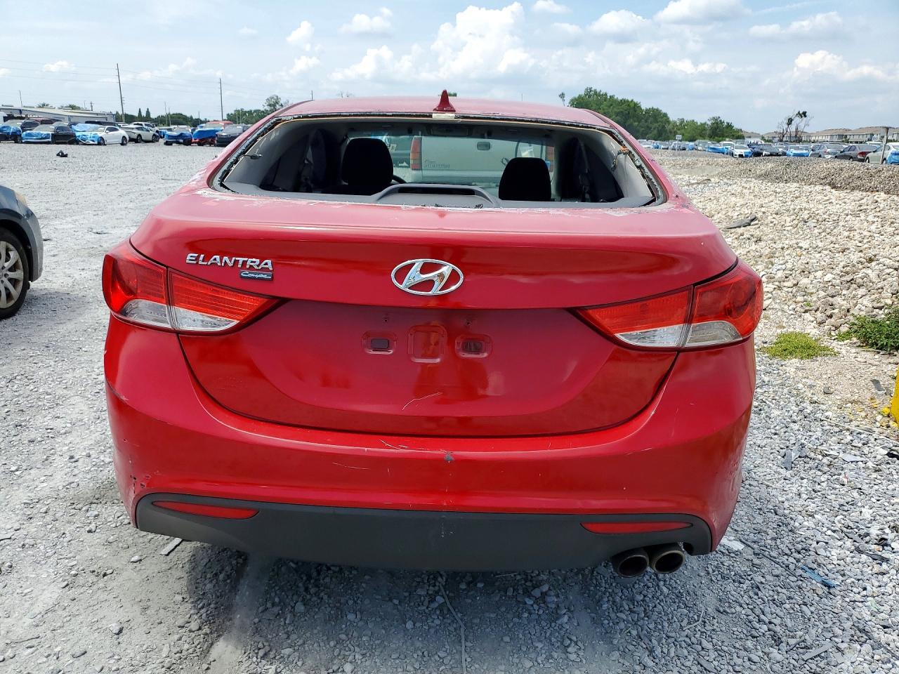 2013 Hyundai Elantra Coupe Gs Red vin: KMHDH6AE3DU012192